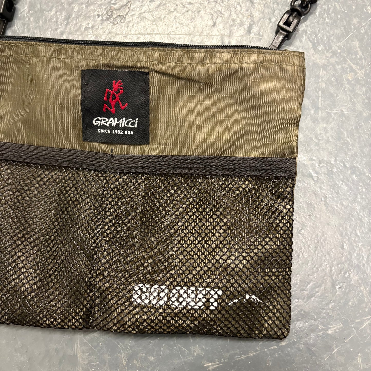 Gramicci X GoOut olive crossbody bag