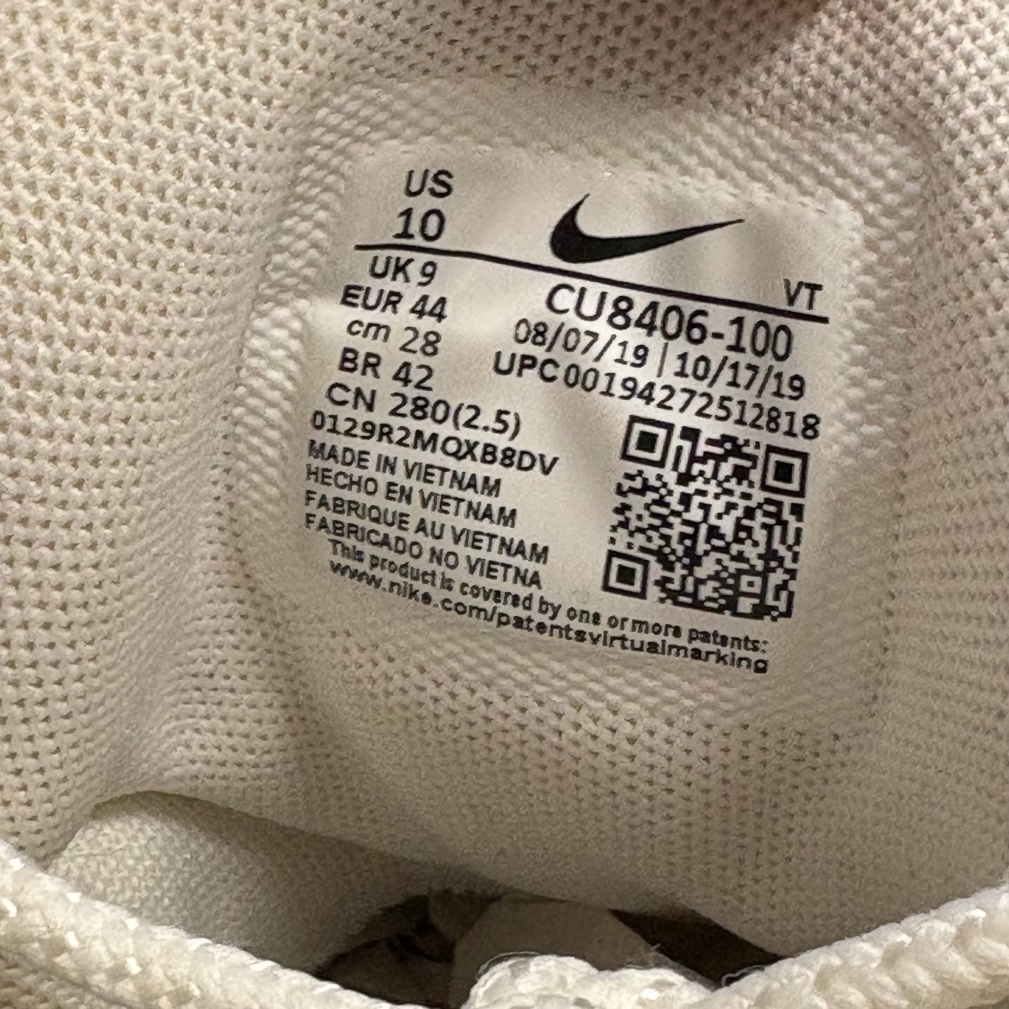 CDG X Nike air max 95 white (UK9)