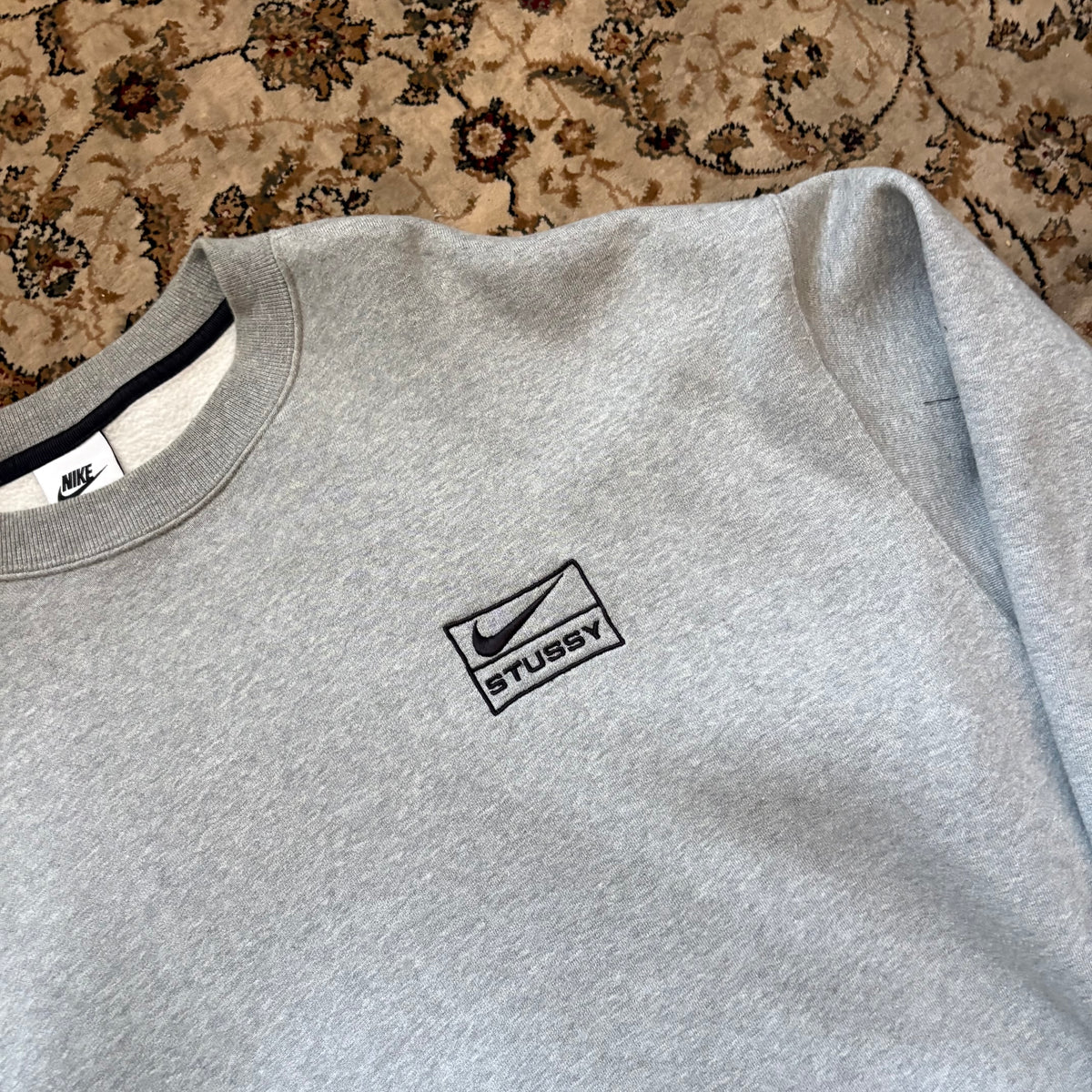 Nike X Stussy grey sweatshirt (M)
