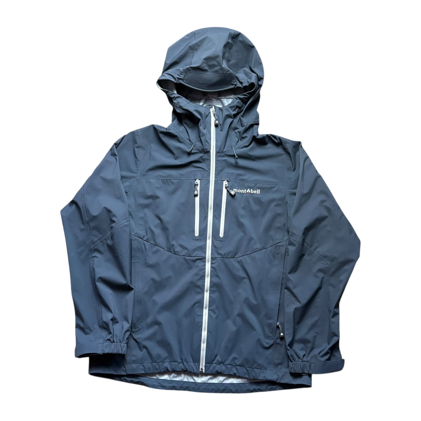 Montbell grey hardshell waterproof jacket (XL)