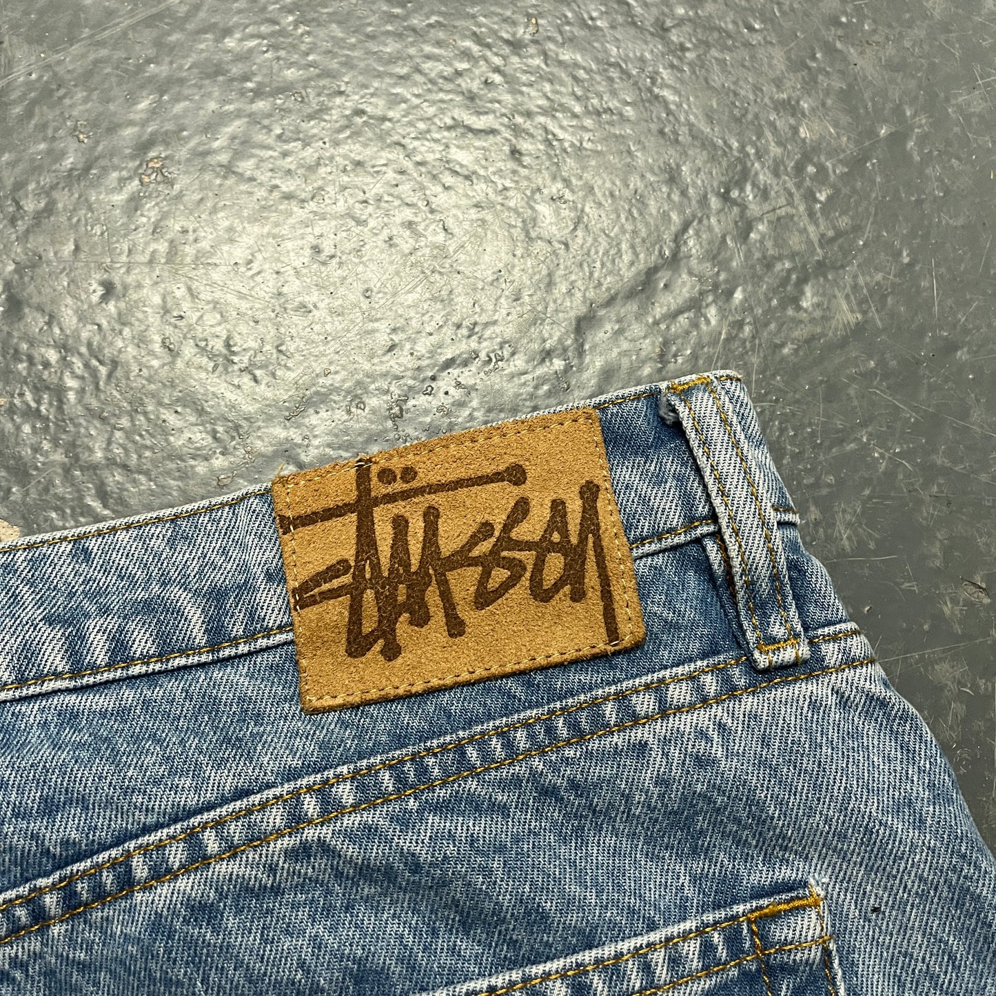 Stussy blue S-link jeans (W36/L30)