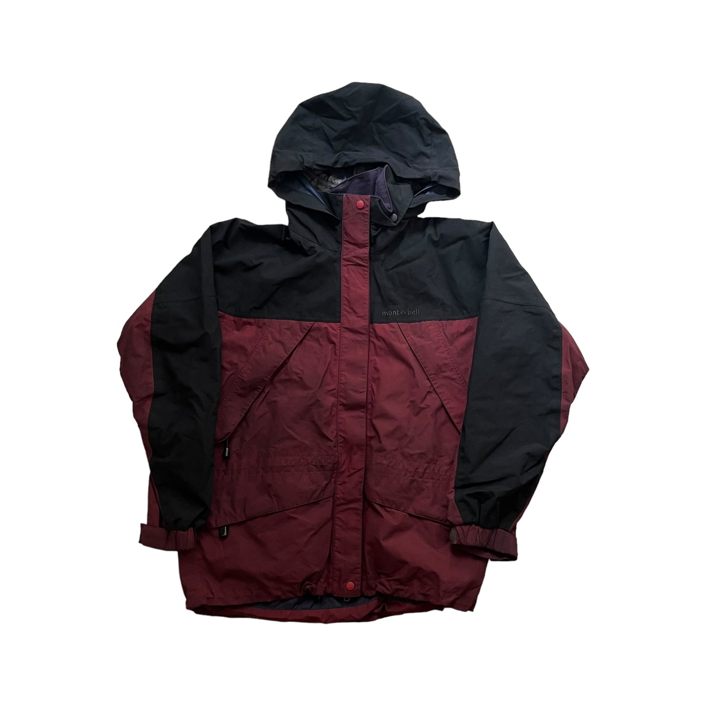 Montbell black/burgundy shell jacket (M)