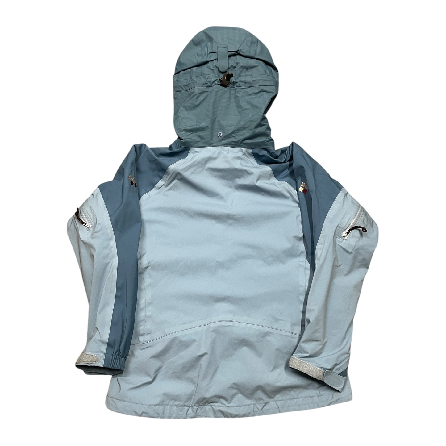 Montbell two tone blue hard shell jacket (S)