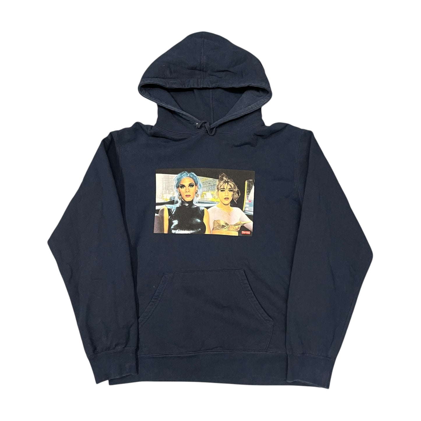 Supreme navy blue nan goldin hoodie (L)