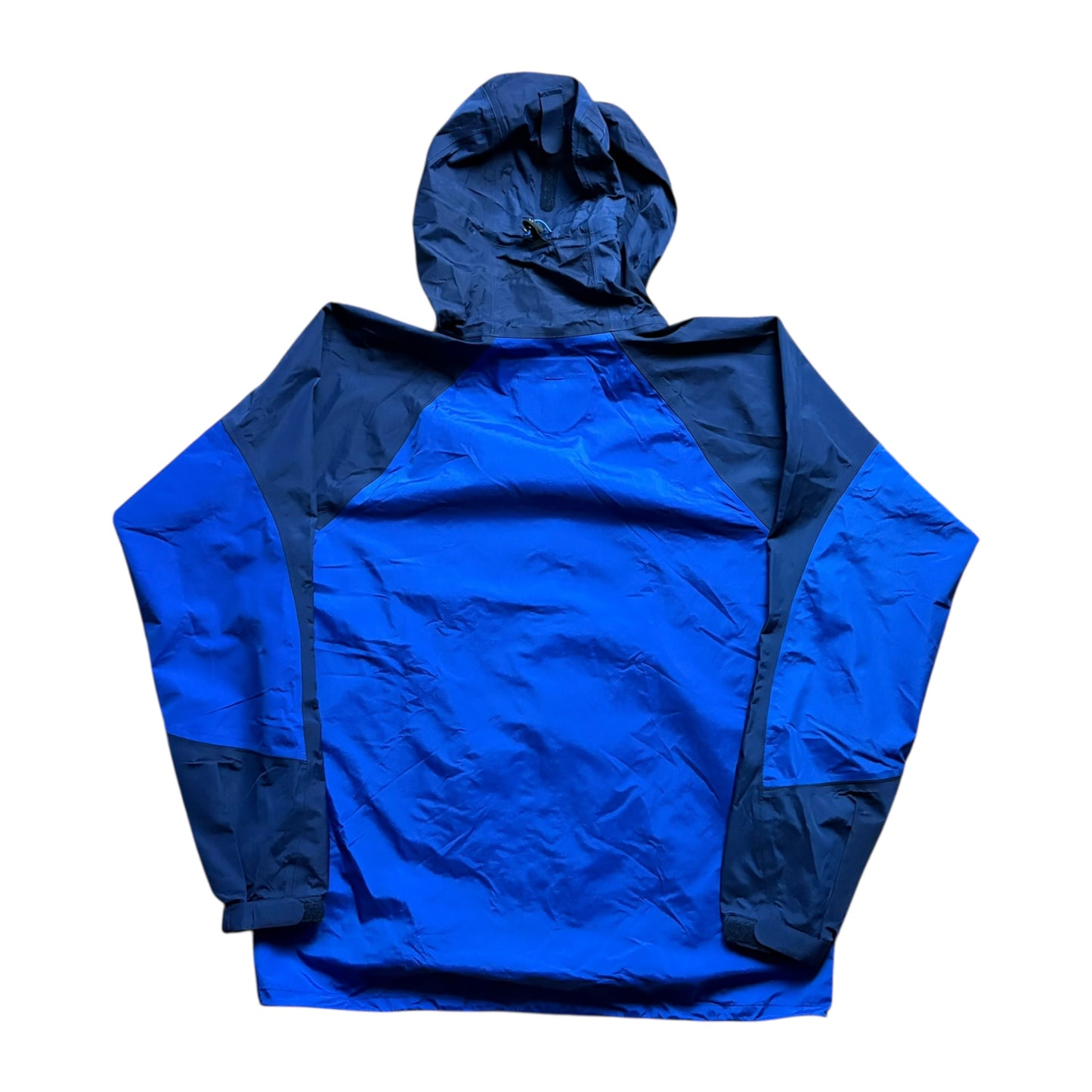 Montbell two tone blue waterproof shell jacket (M)