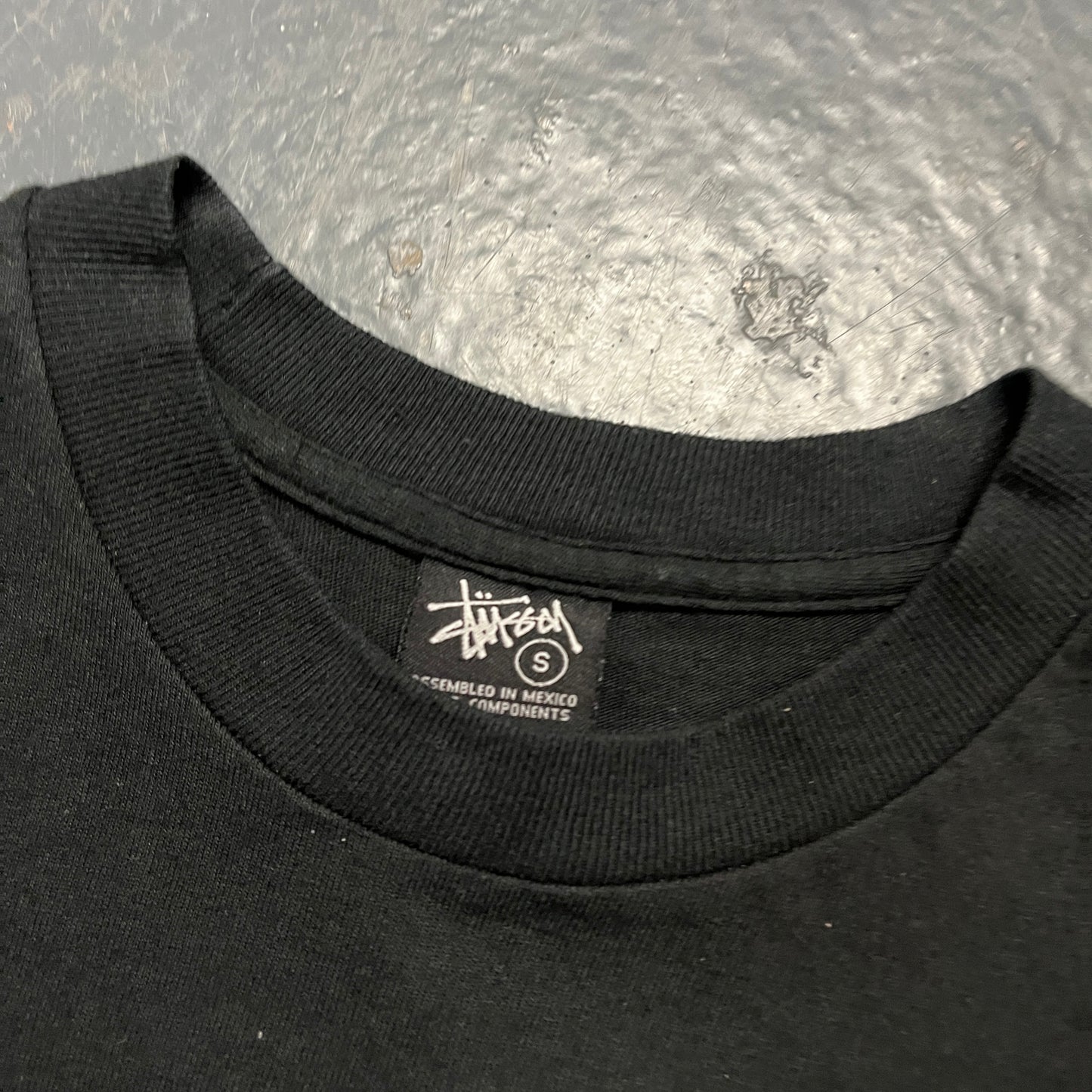 Stussy black rims tee (S)