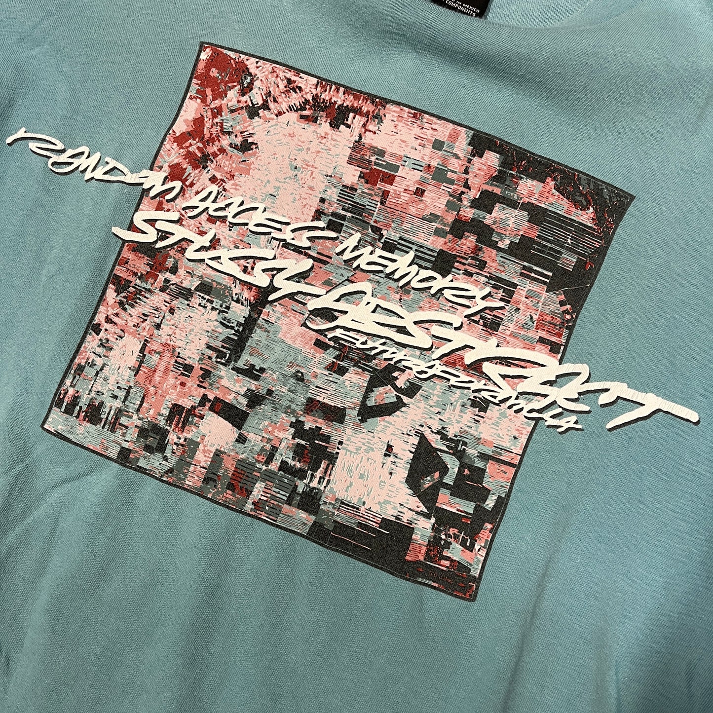 Stussy light blue abstract tee (M)