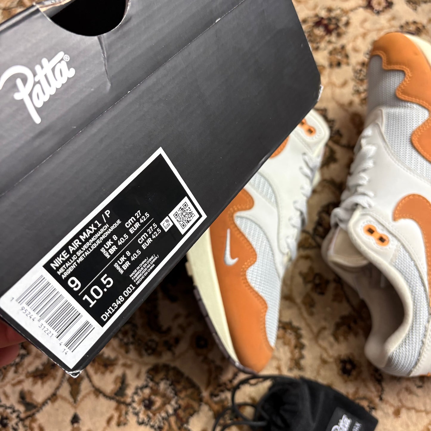 Air max 1 patta beige (UK8)