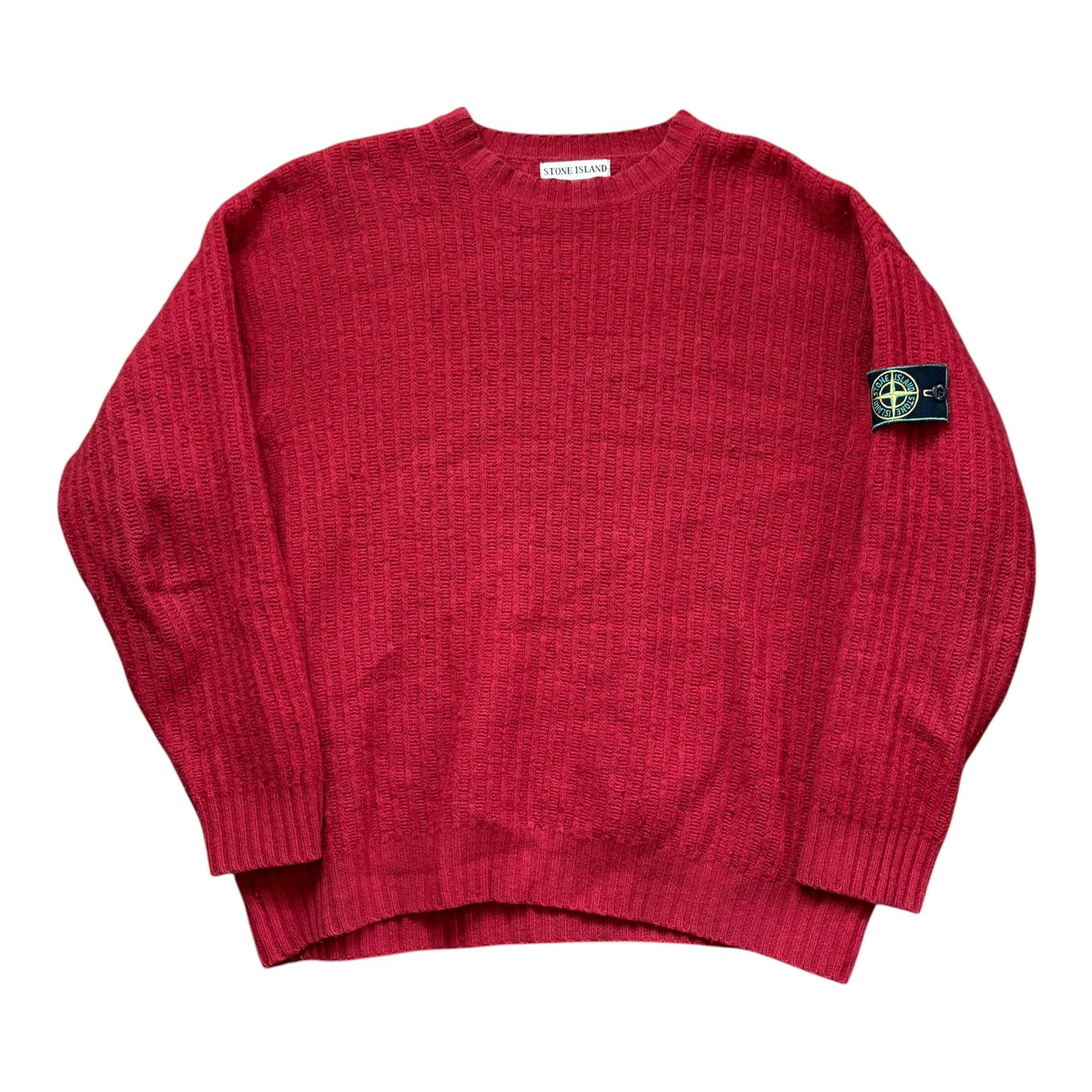 Stone Island green edge red cord jumper (L)