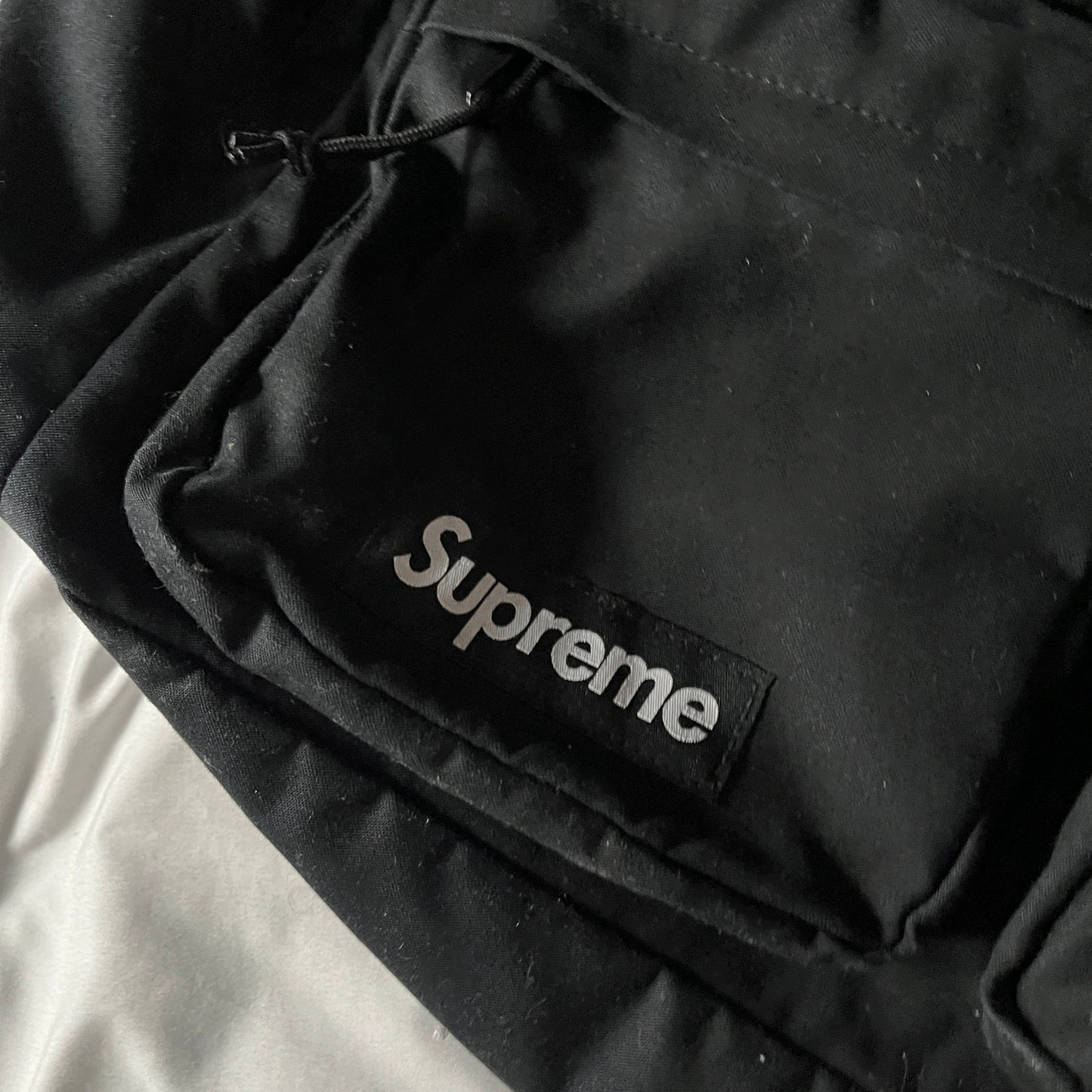 Supreme black crossbody messenger bag