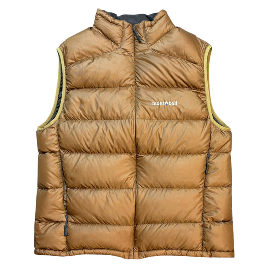 Montbell beige down gilet (M)