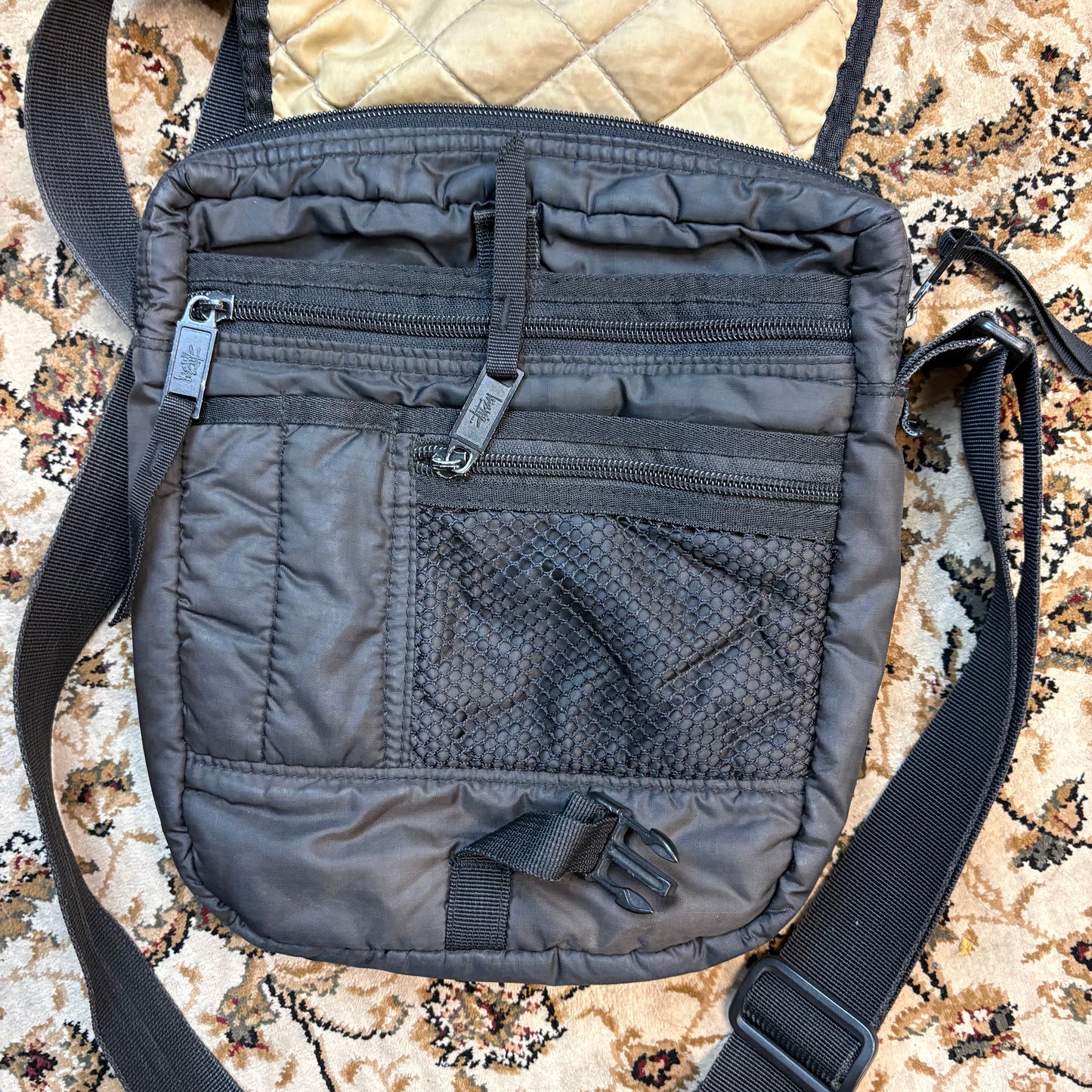 Stussy black crossbody bag