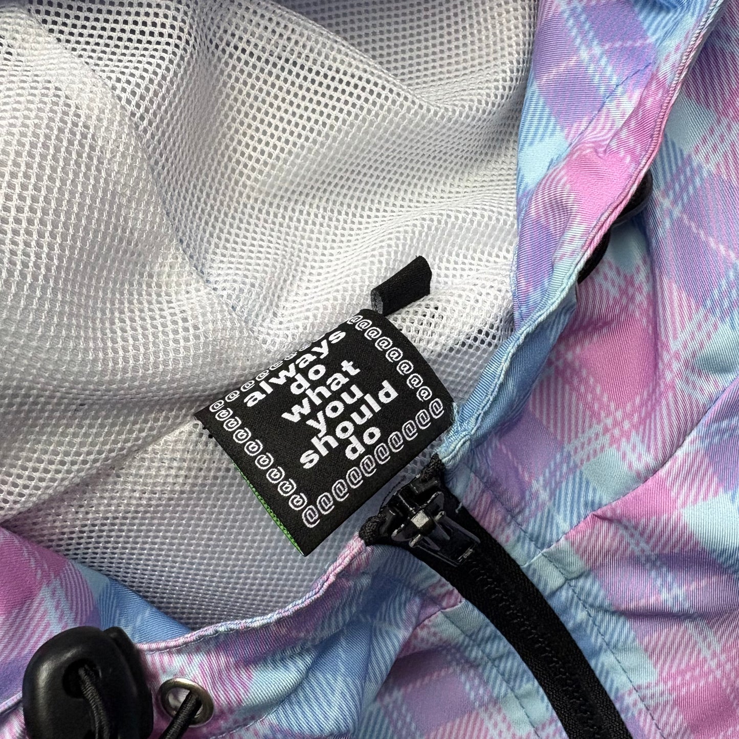 ADWYSD pink/blue check jacket (L)