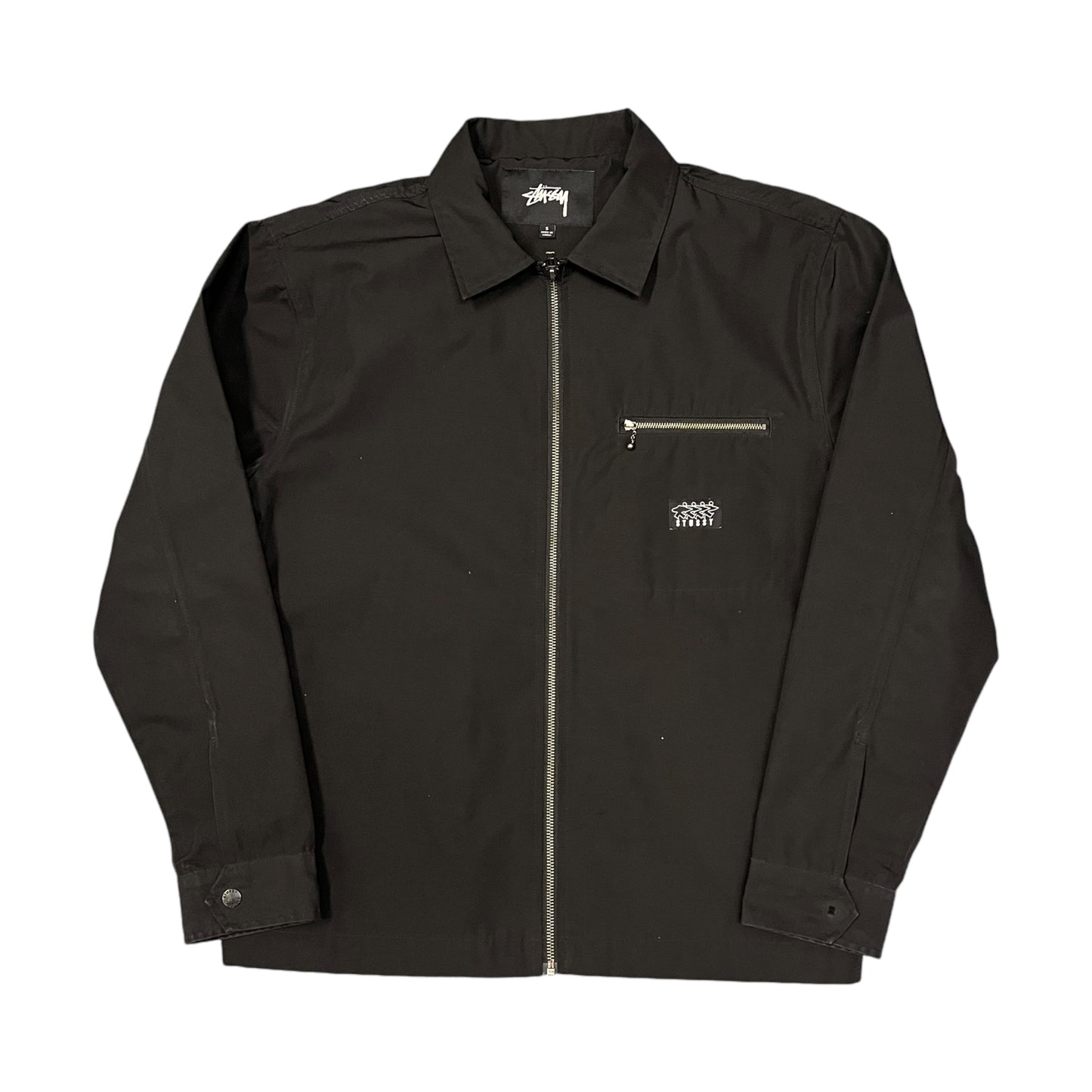 Stussy black surfboard jacket (S)