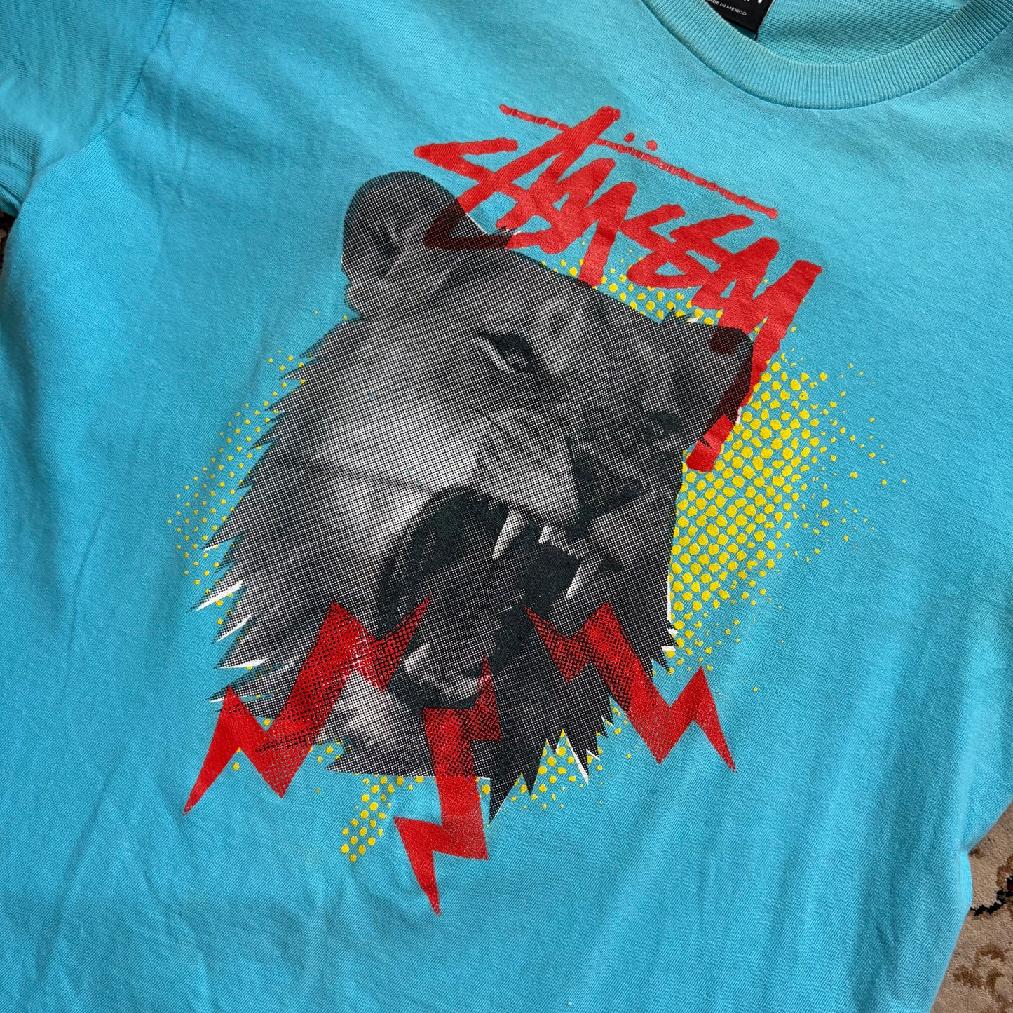 Stussy blue lion tee (M)