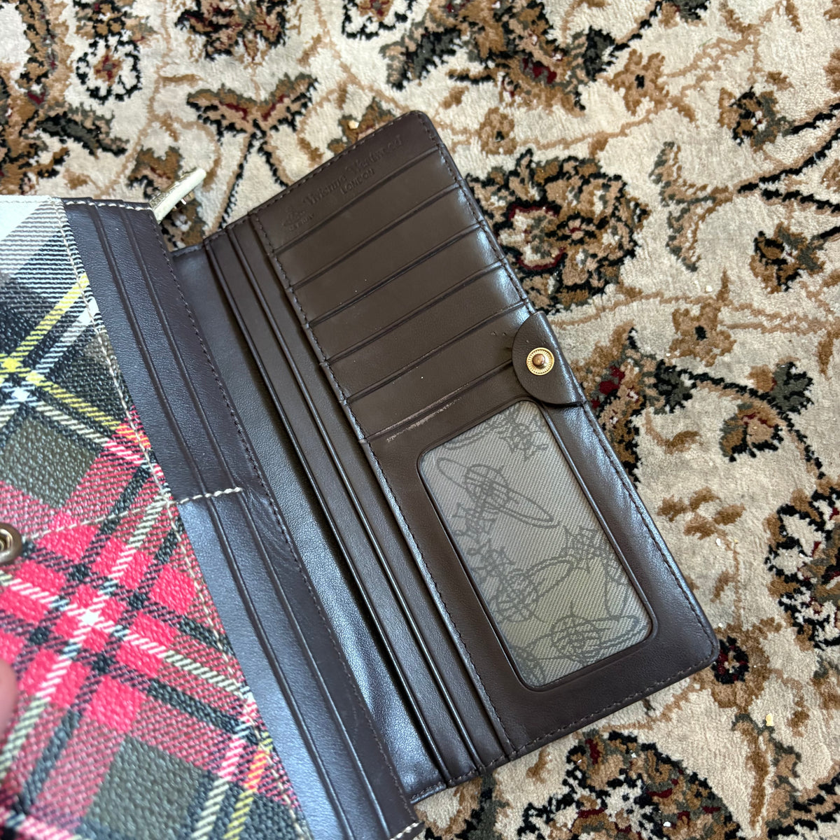 Vivienne Westwood tartan print purse