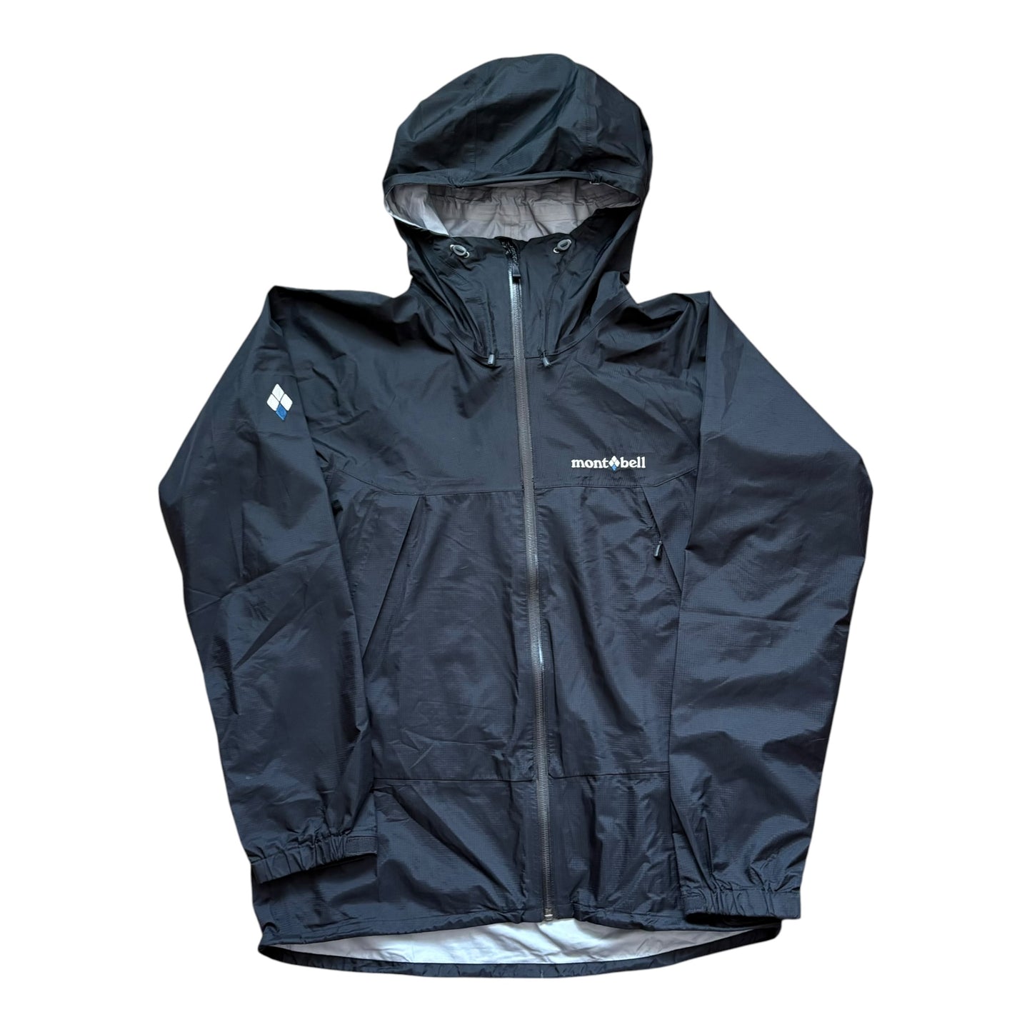 Montbell black waterproof shell jacket (M)
