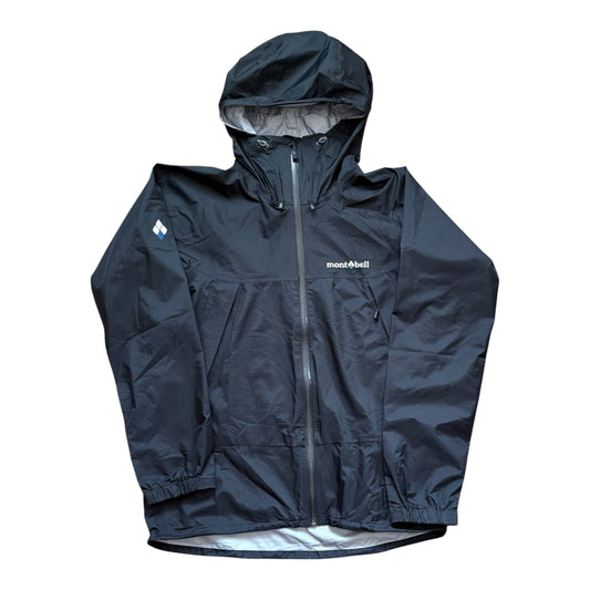Montbell black waterproof shell jacket (M)