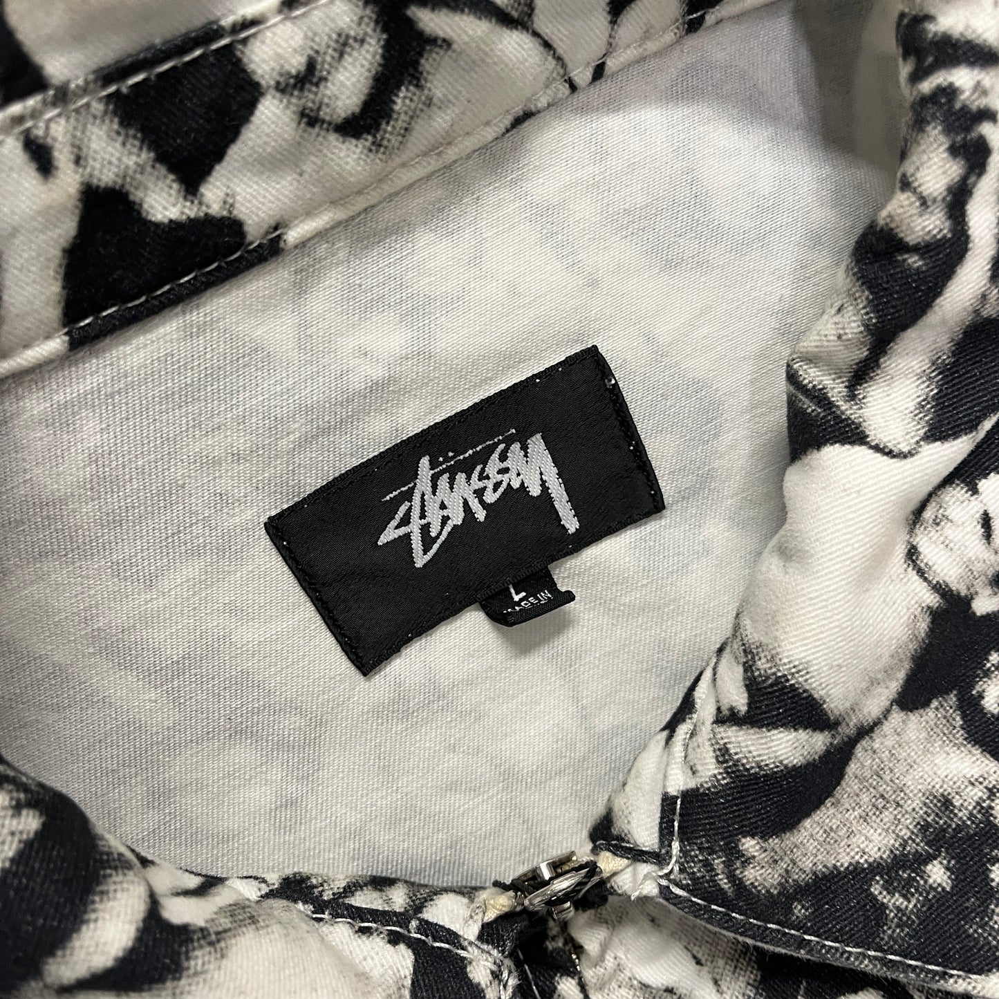 Stussy mob beach black/white jacket (L)