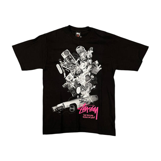 Stussy black fresh gear tee (S)