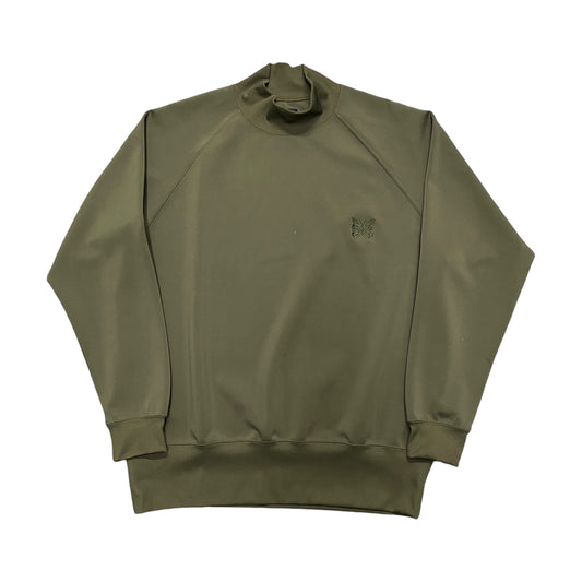 Needles olive green high neck sweatshirt (M)