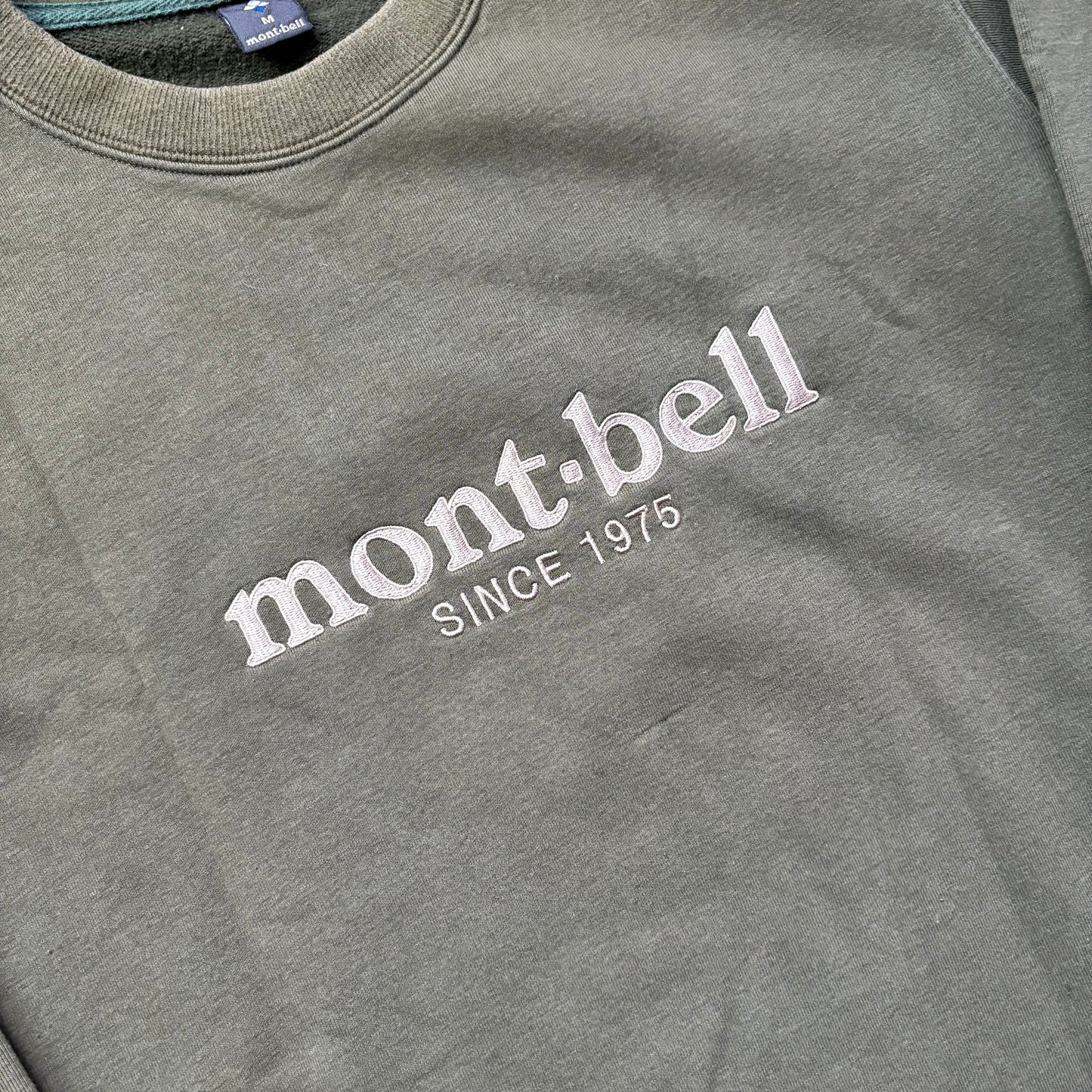 Montbell olive green sweatshirt (M)