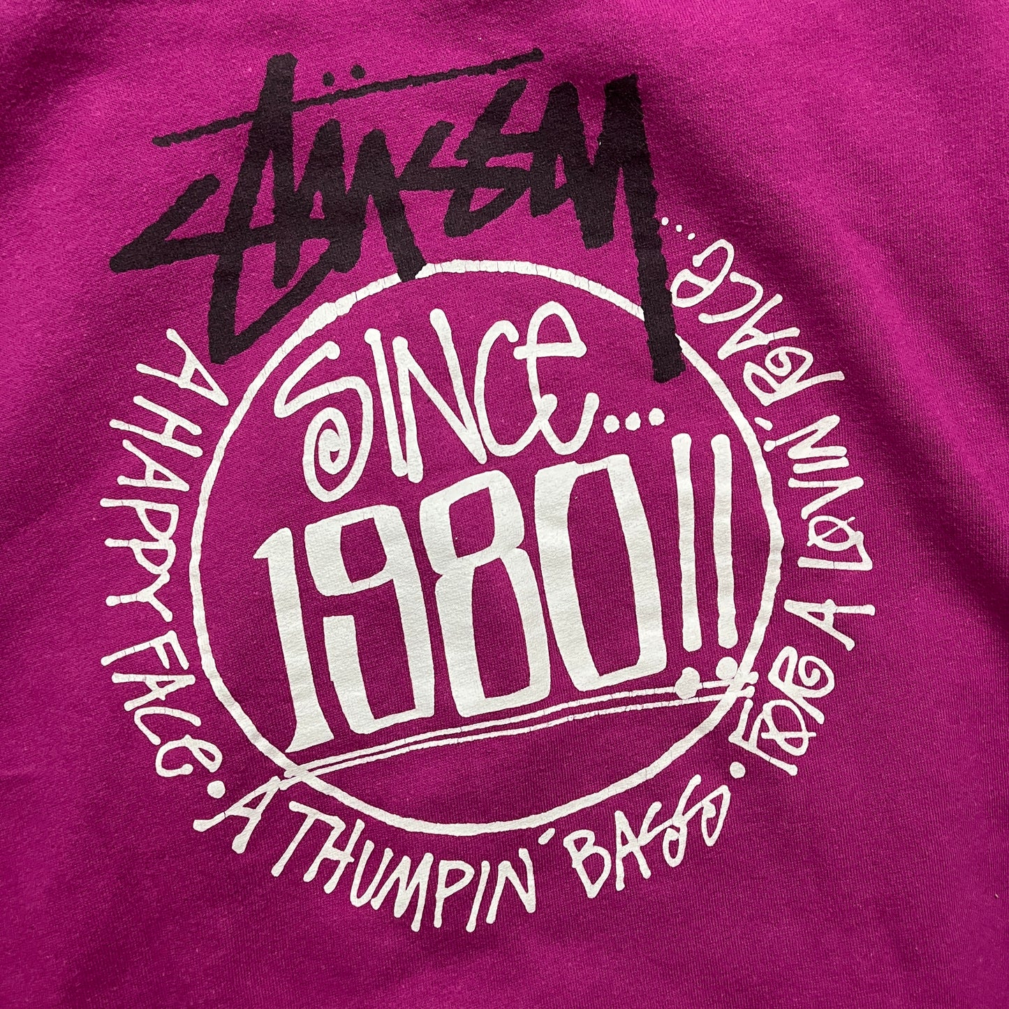 Stussy pink 1980 zipup (S)