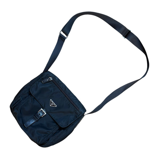 Prada black crossbody satchel bag