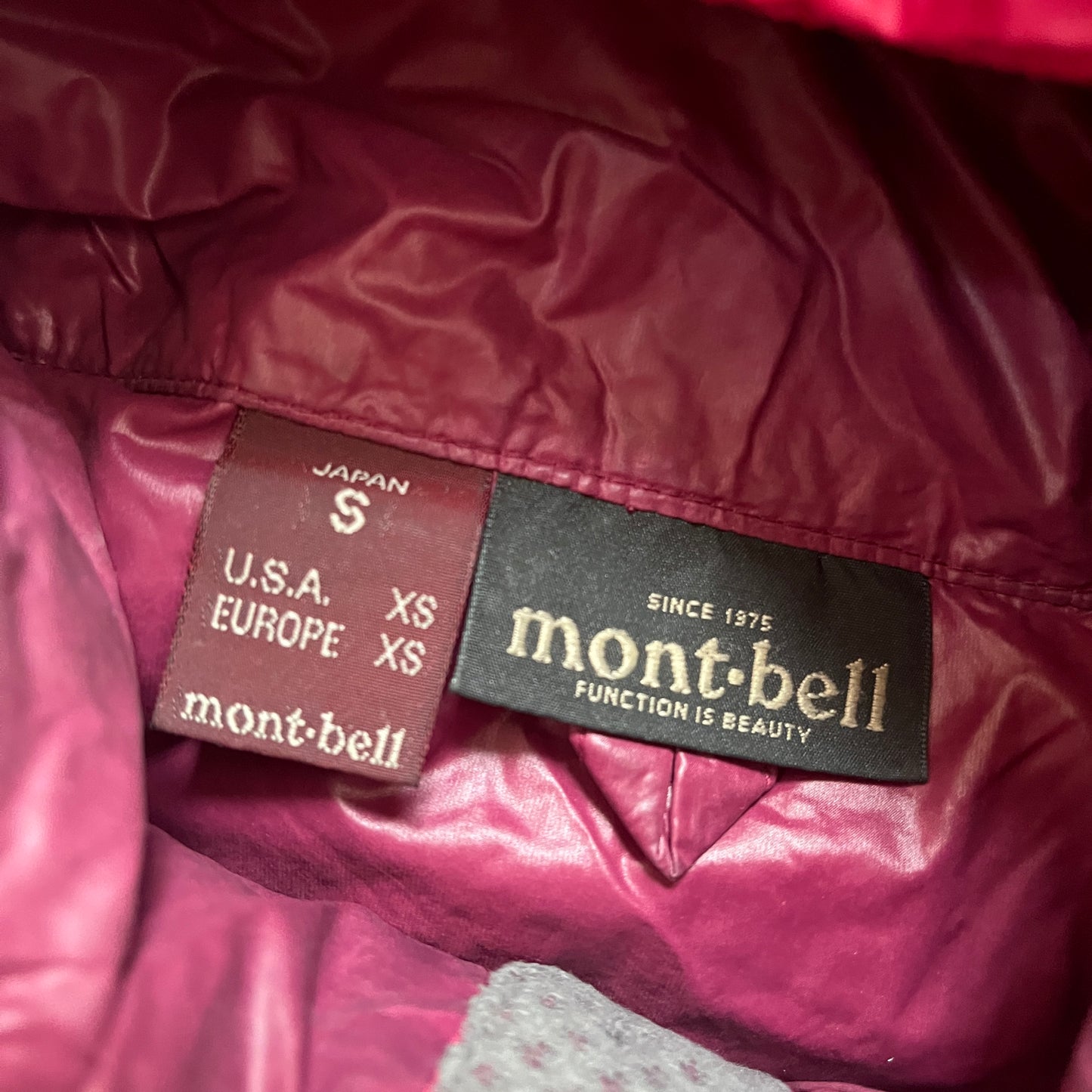 Montbell pink puffer (XS)