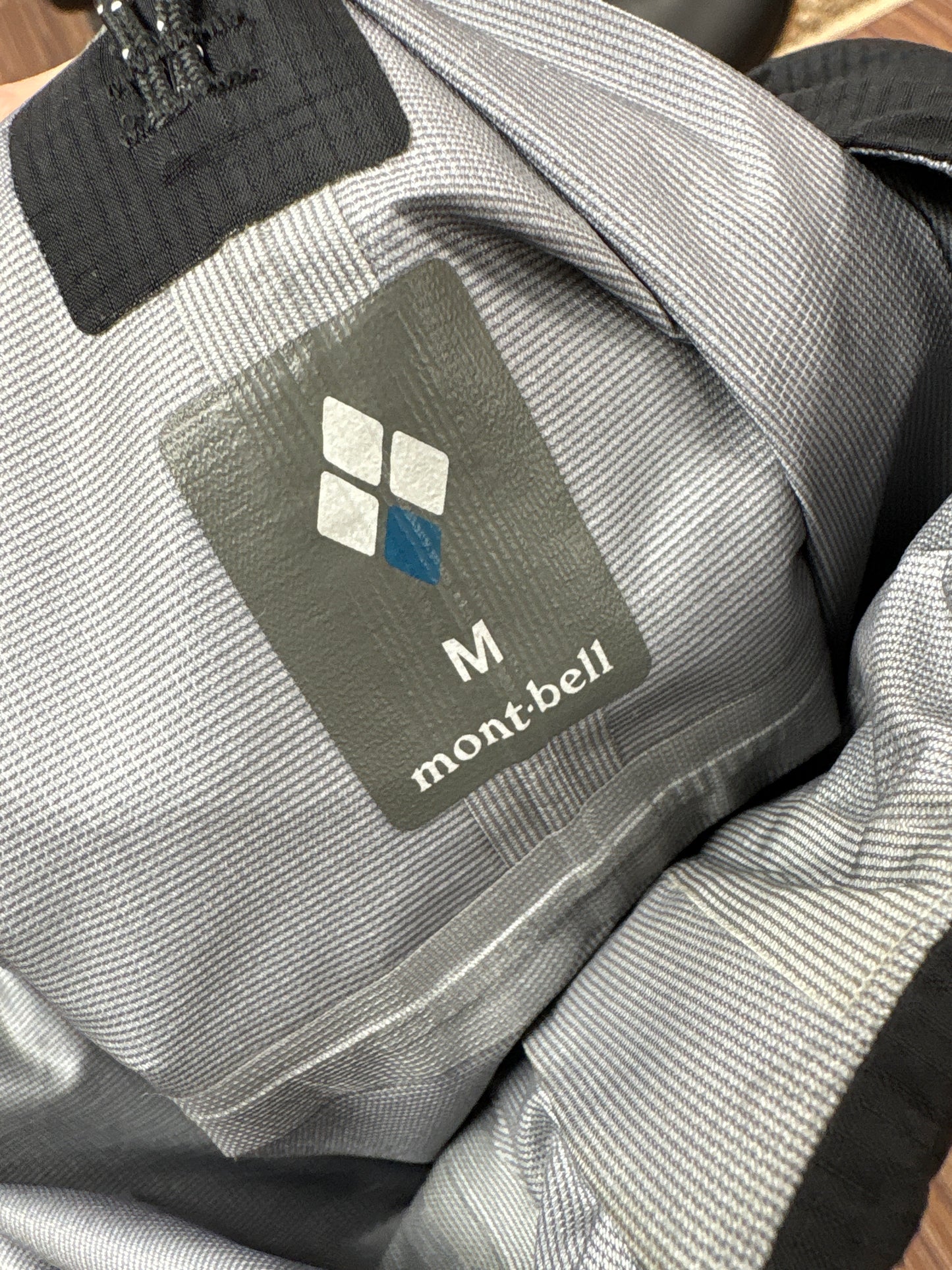 Montbell black Dry-Tec waterproof shell jacket (M)