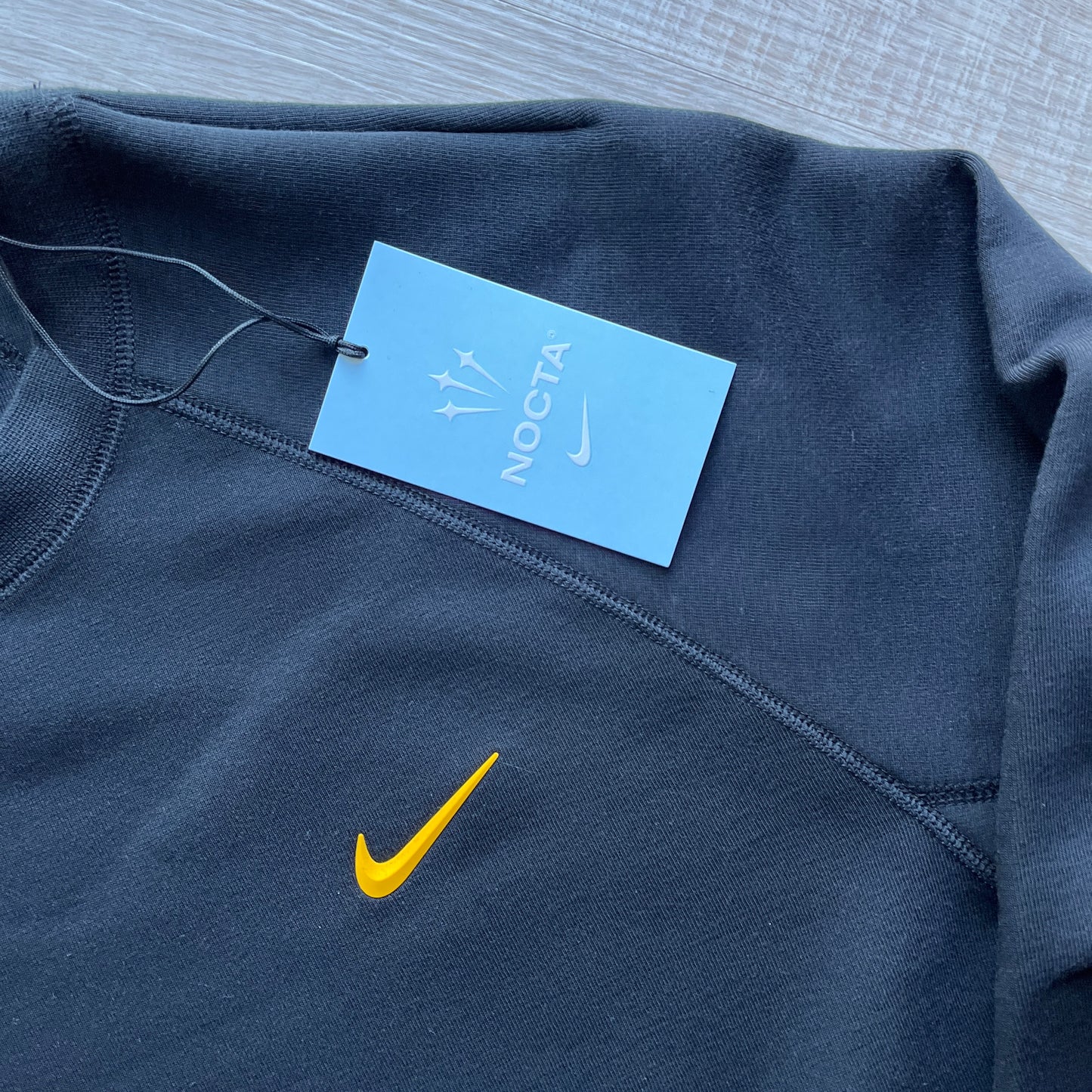 Nike nocta tech fleece sweatshirt black/yellow BNWT (XL)