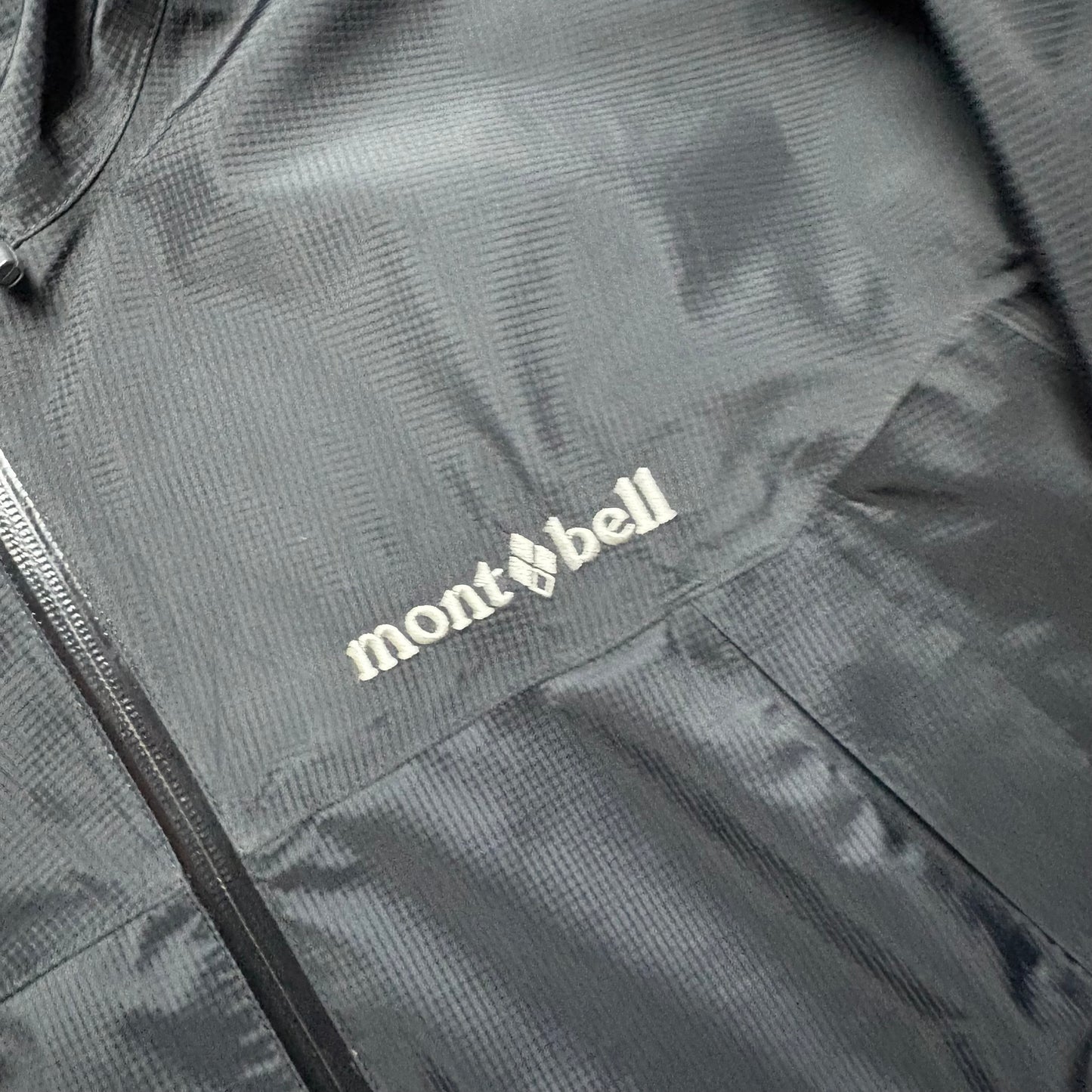 Montbell black Dry-Tec waterproof shell jacket (M)