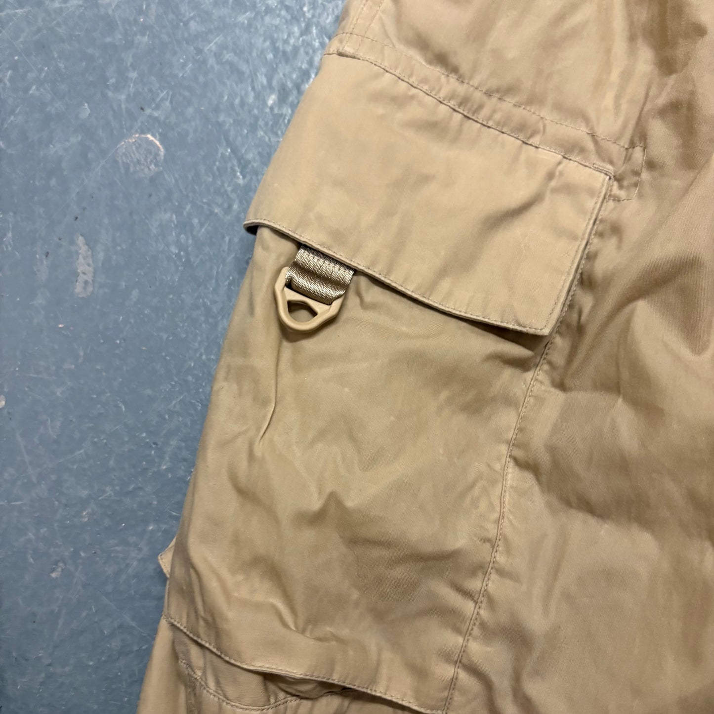 Nike beige wax cargo trousers (W32-36) BNWT