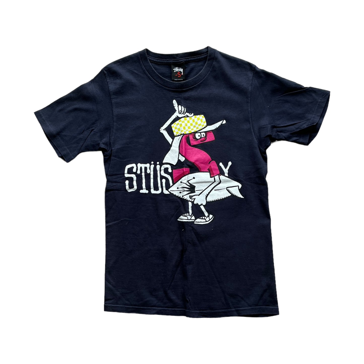 Stussy black surfboard tee (S)