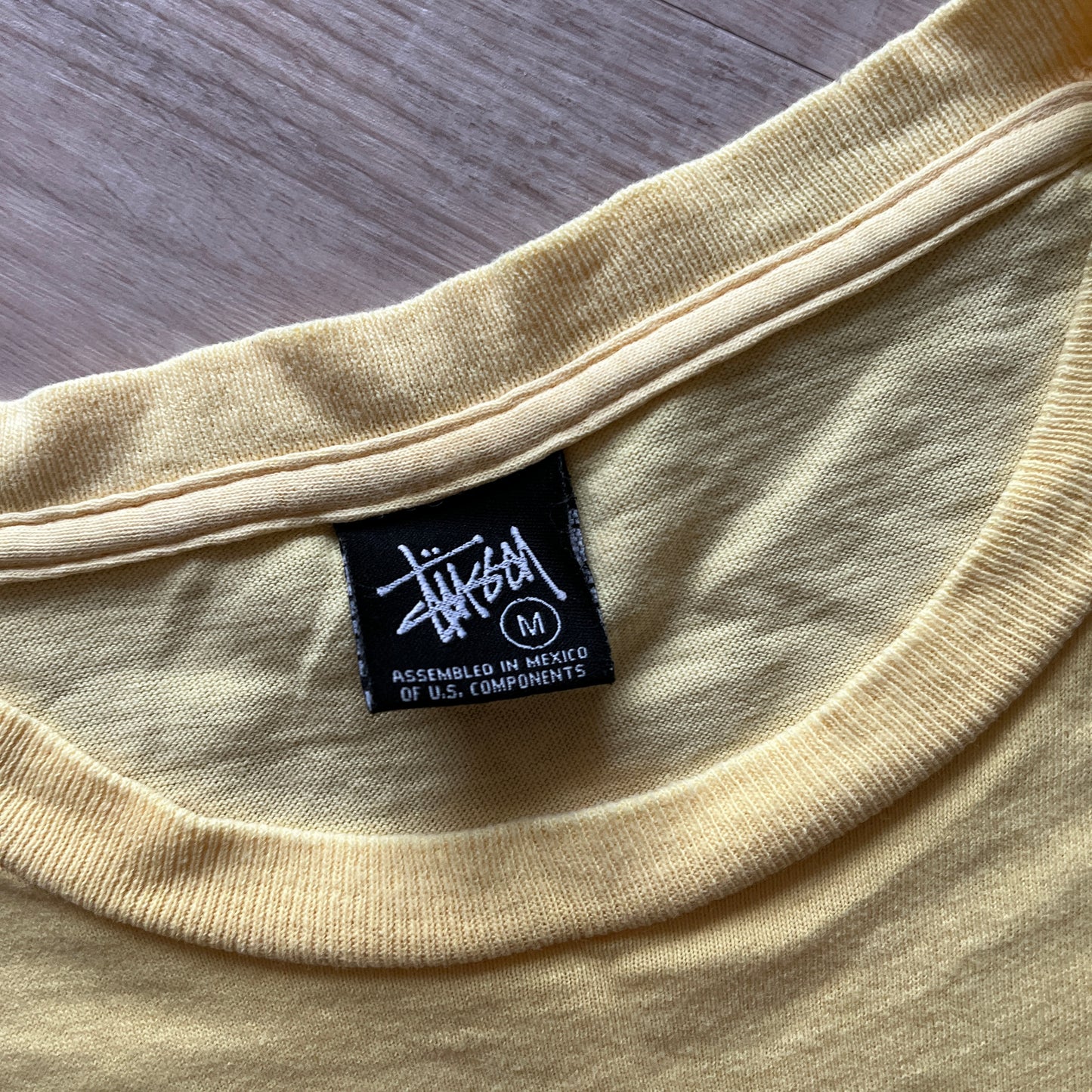 Stussy yellow tribe tee (M)