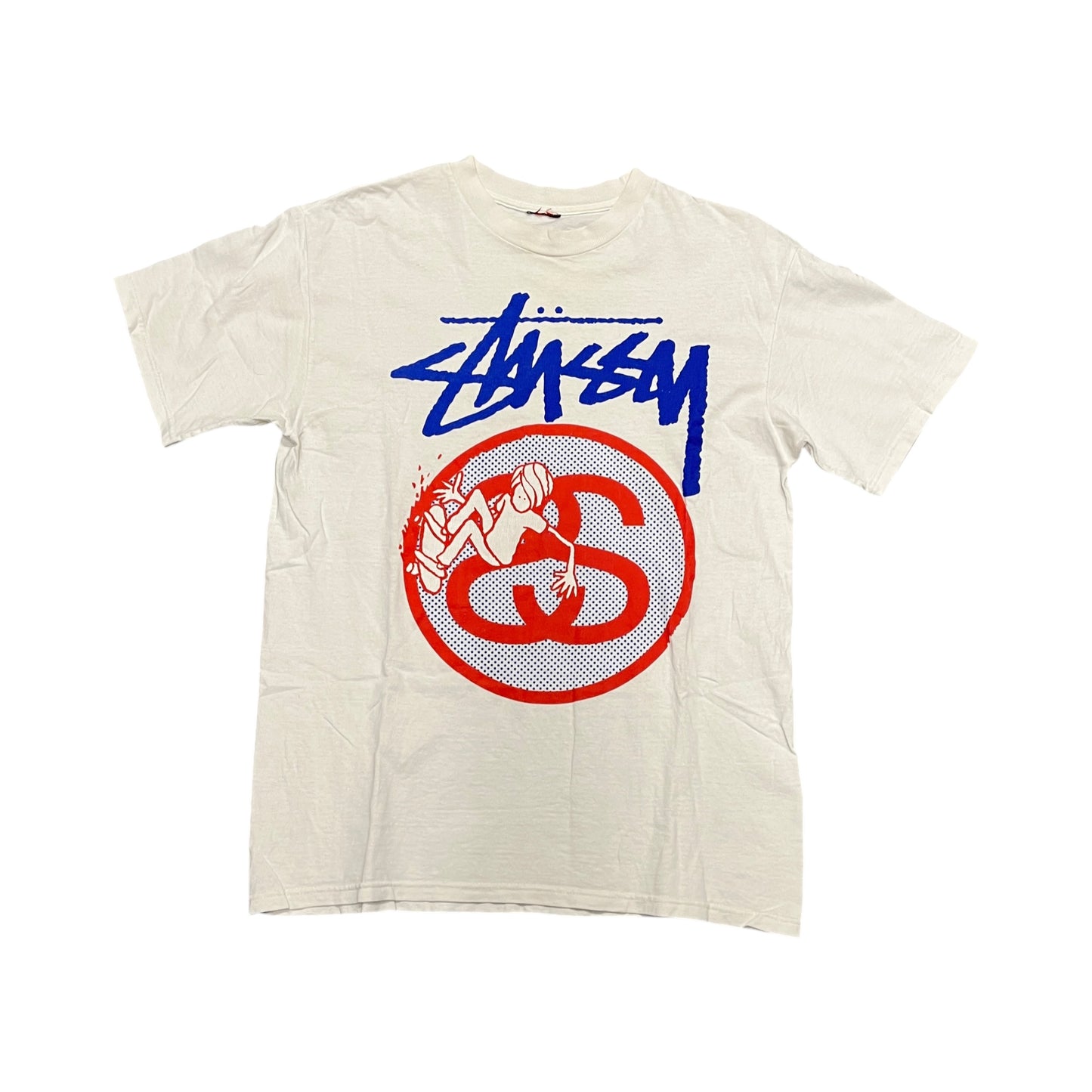 Stussy white skateboard tee (M)