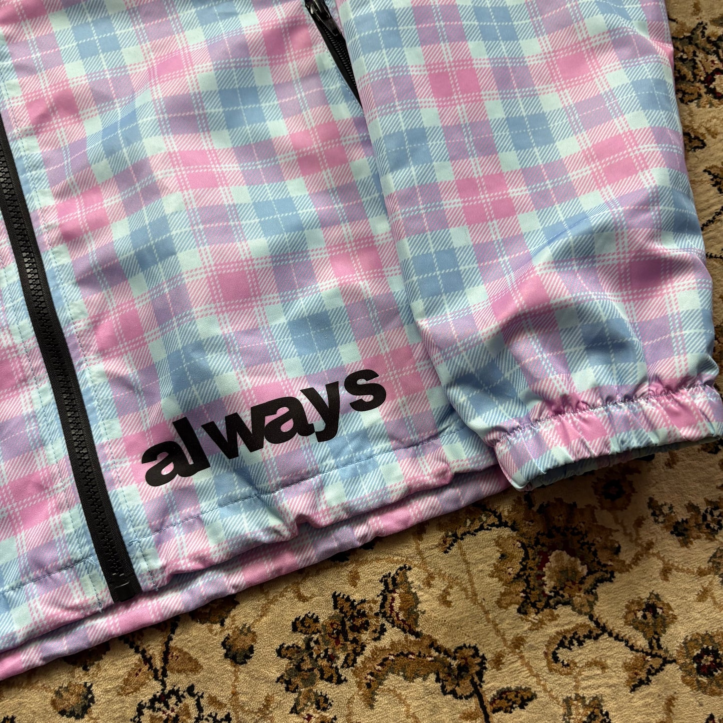 ADWYSD pink/blue check jacket (L)