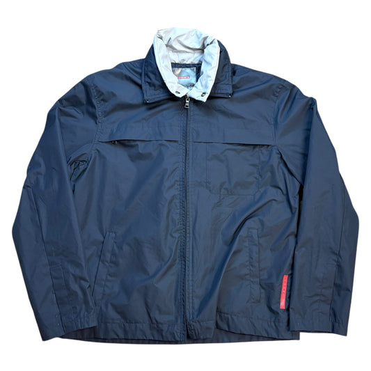 Prada navy goretex jacket with built in liner (XL)