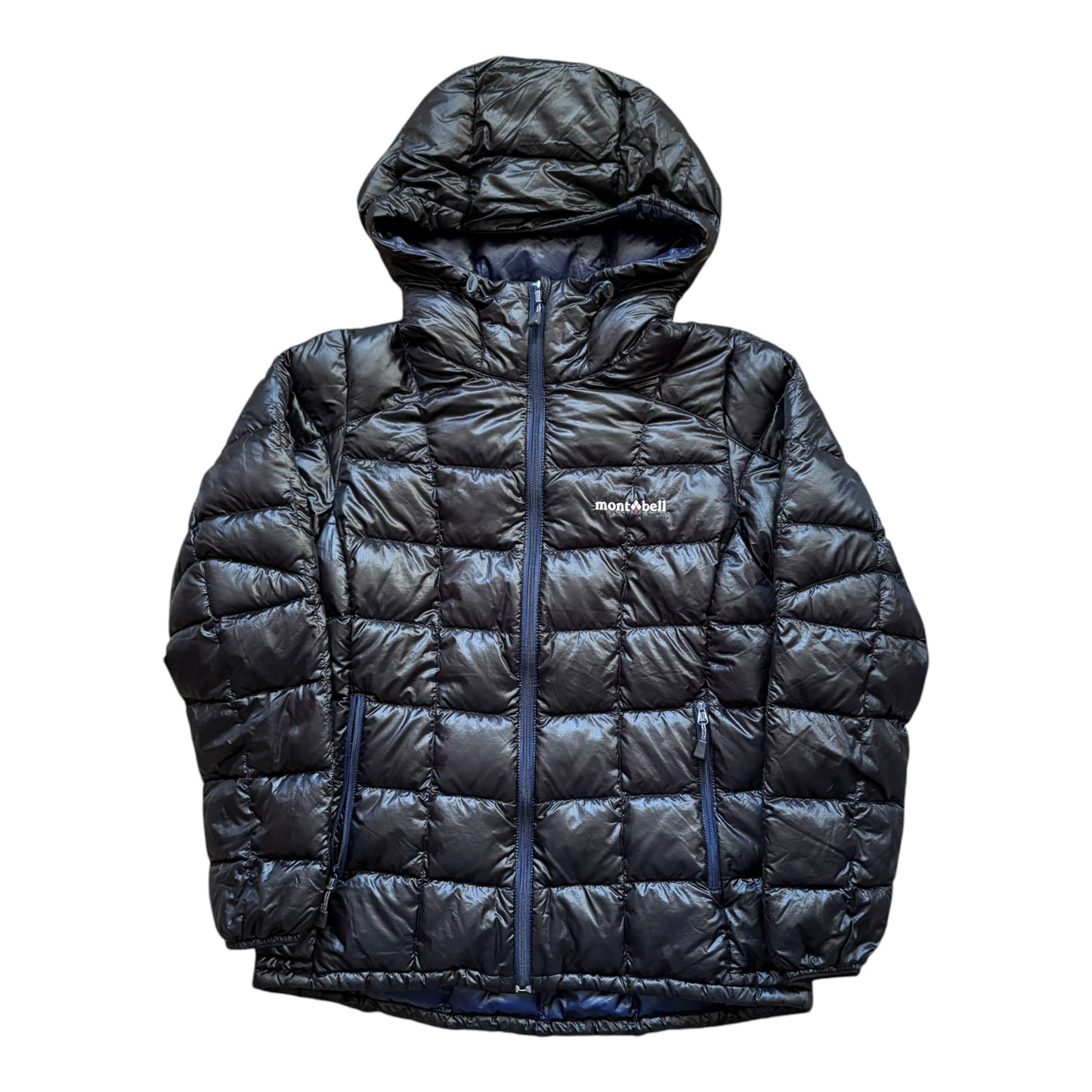 Montbell black square stitch puffer (XS)