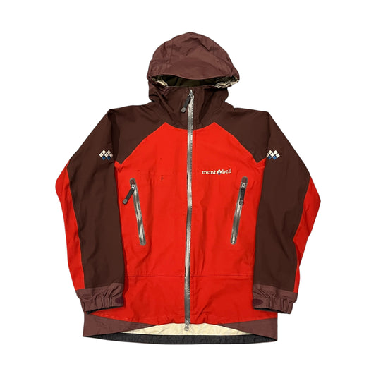 Montbell two tone heavyweight red shell jacket (S)