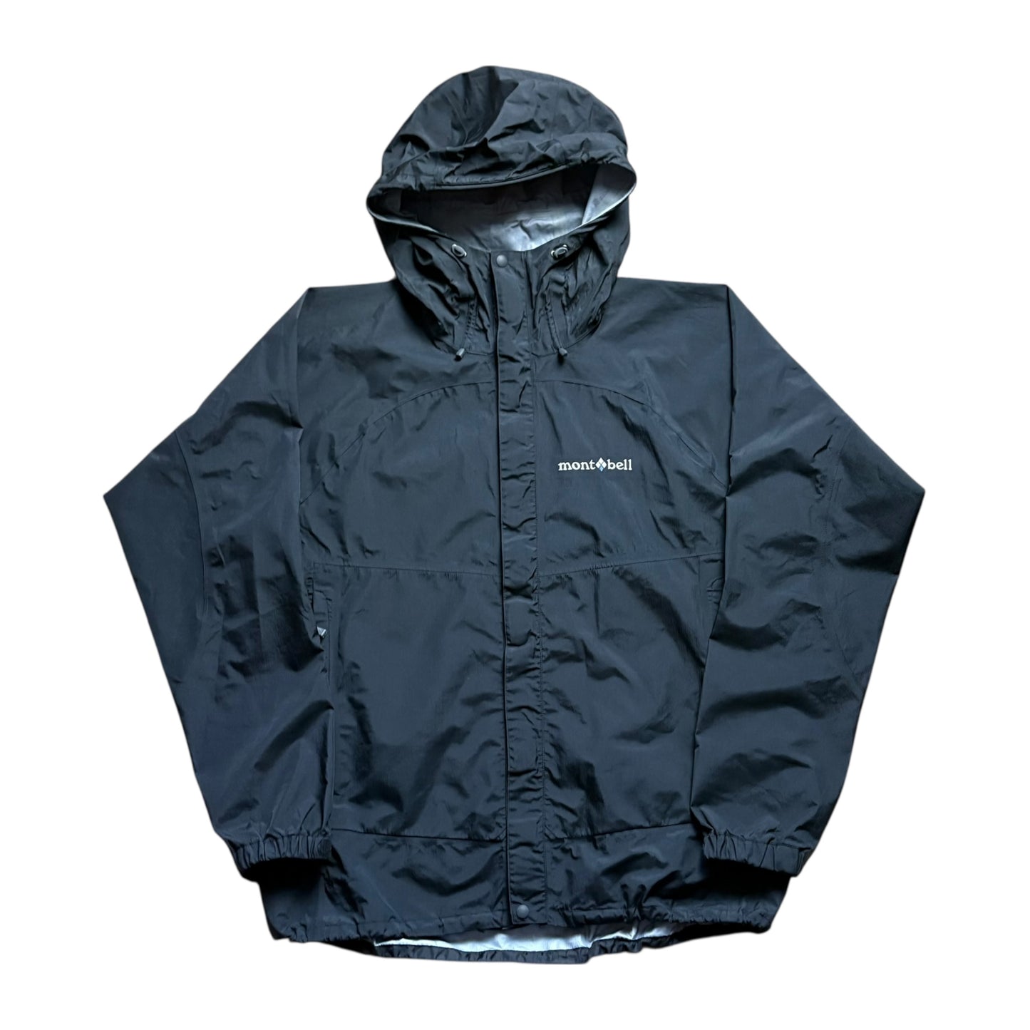 Montbell black waterproof shell jacket (M)