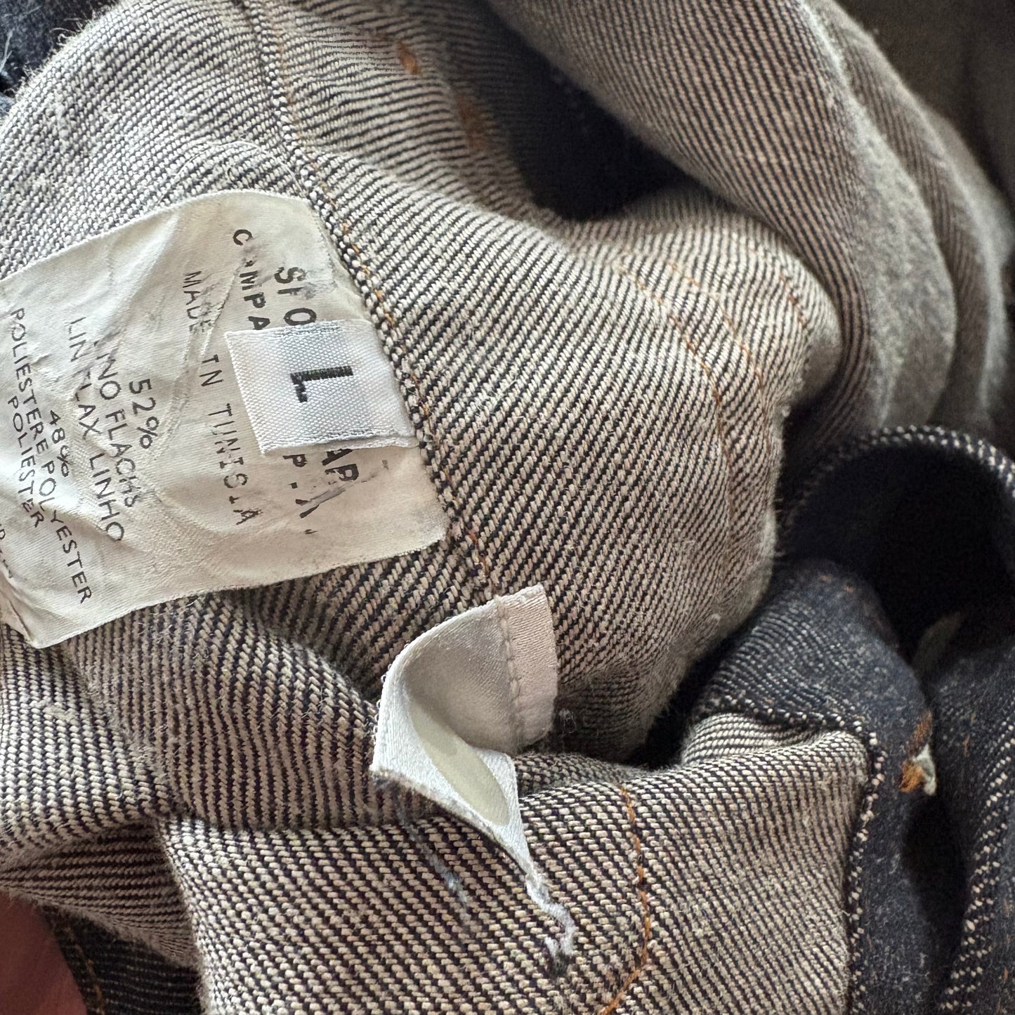 Stone island denim jacket (L)