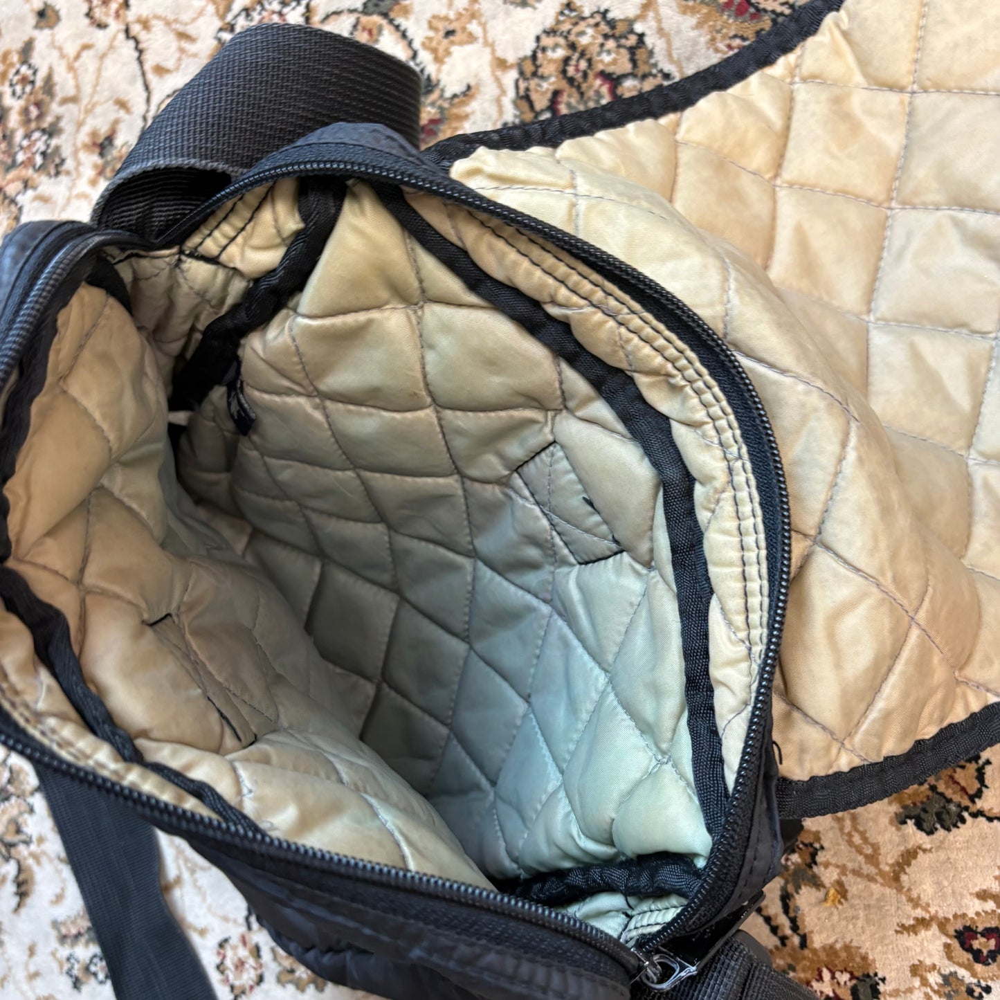 Stussy black crossbody bag