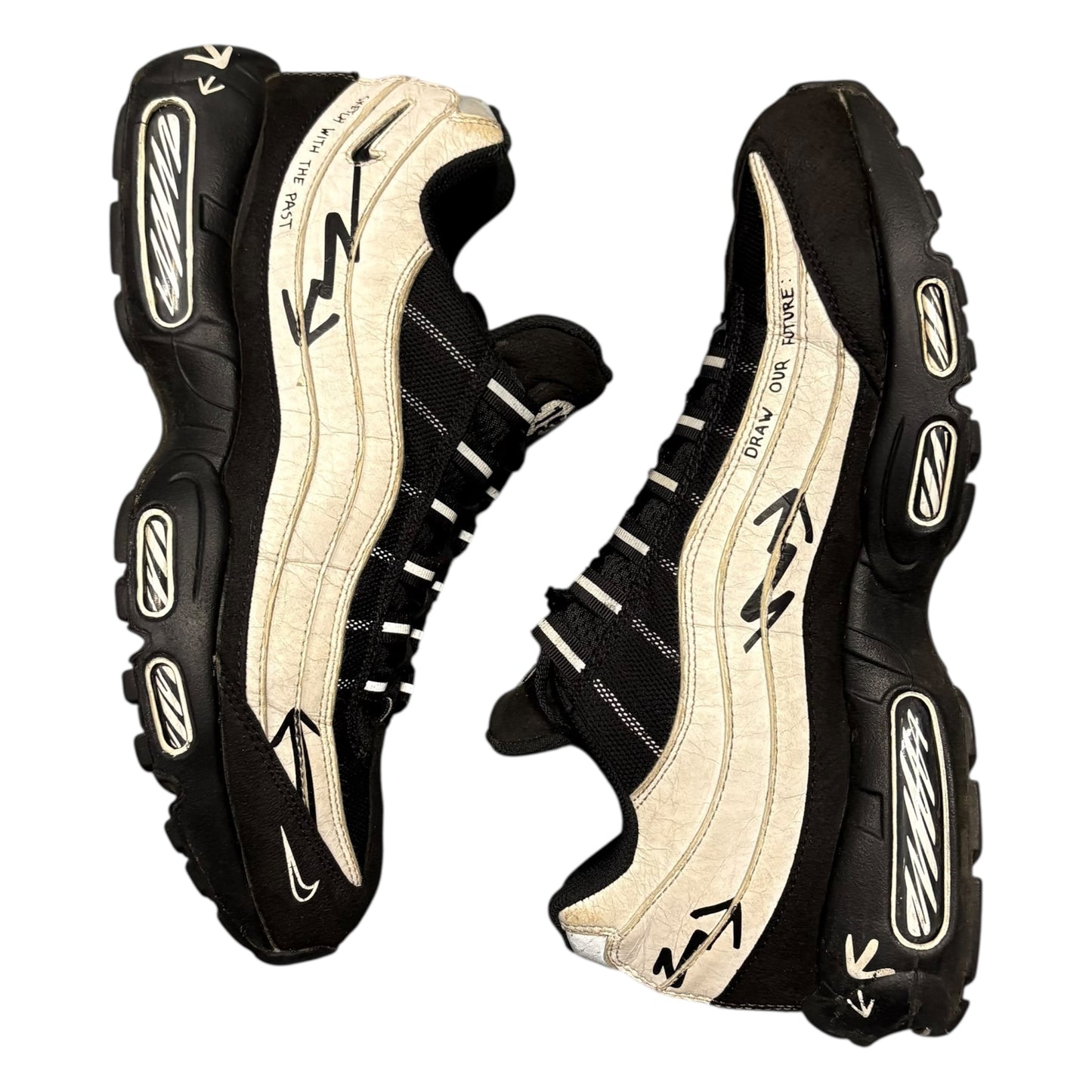 Nike air max 95 “sketch” black white with accessories (UK10)