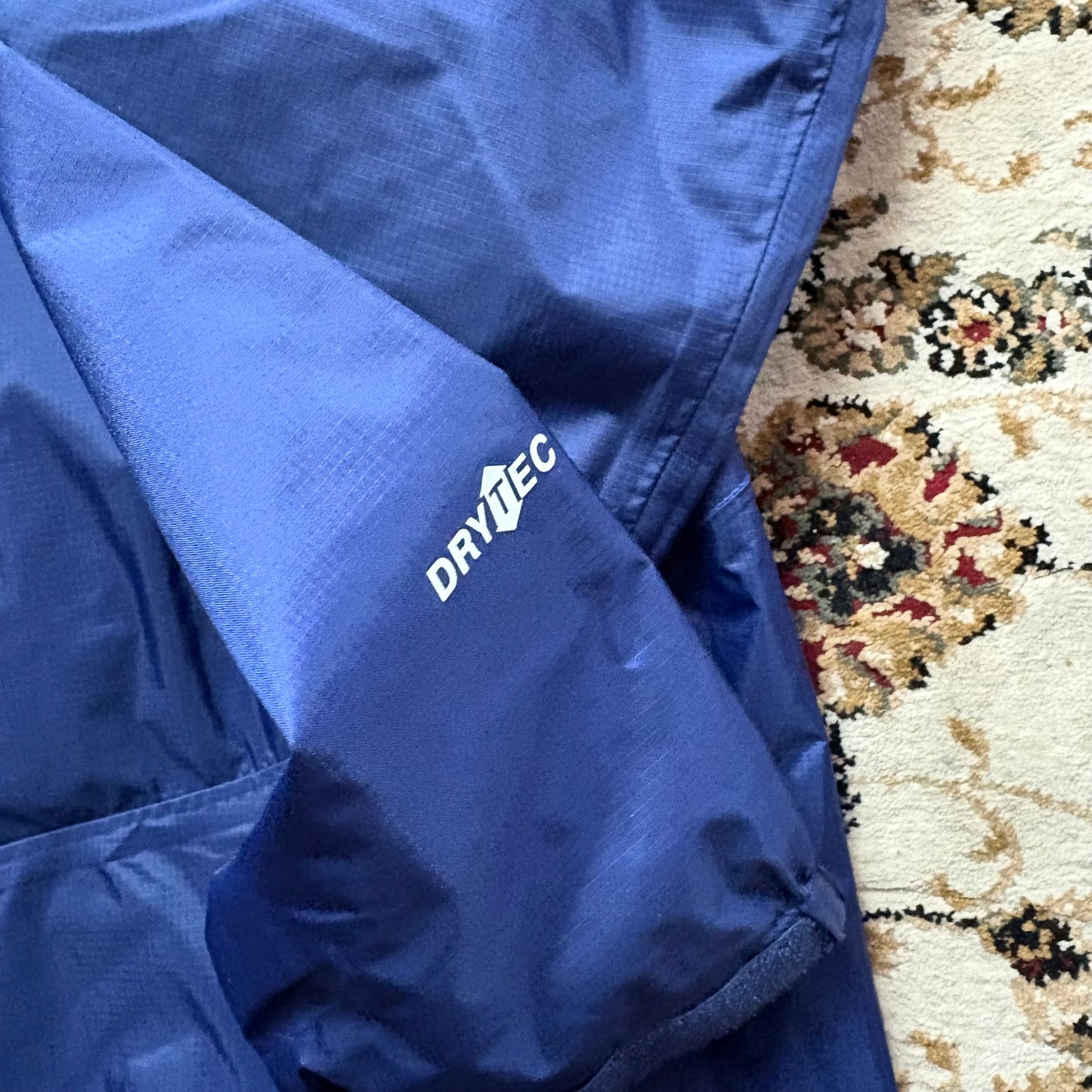 Montbell navy drytec waterproof shell jacket (L)