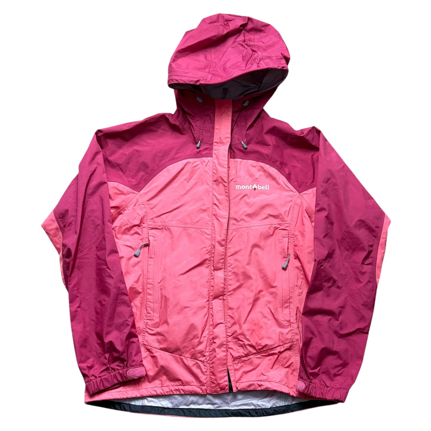 Montbell pink two tone shell jacket (M)
