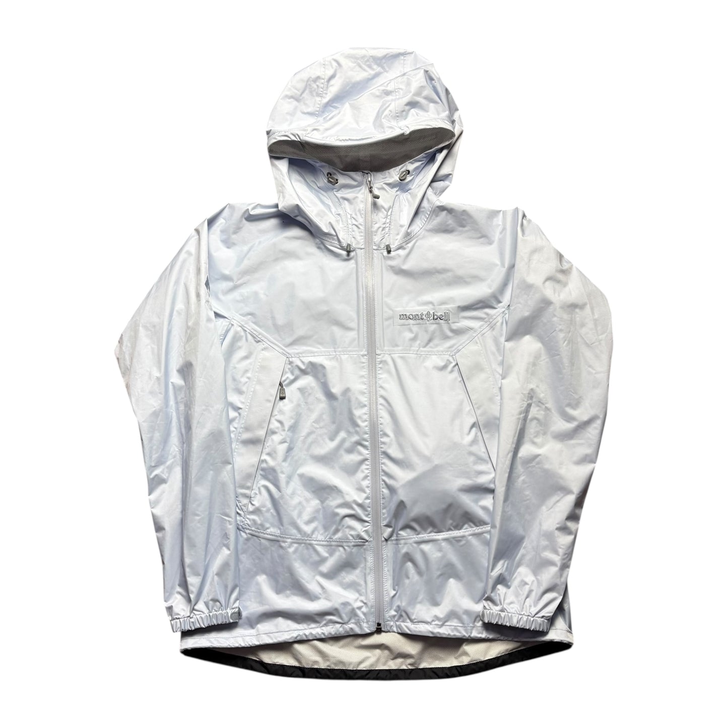 Montbell ice white waterproof shell jacket (M)