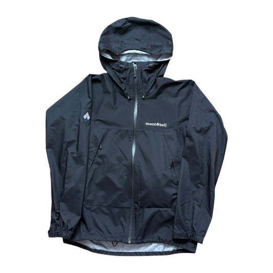 Montbell black waterproof shell jacket (S)