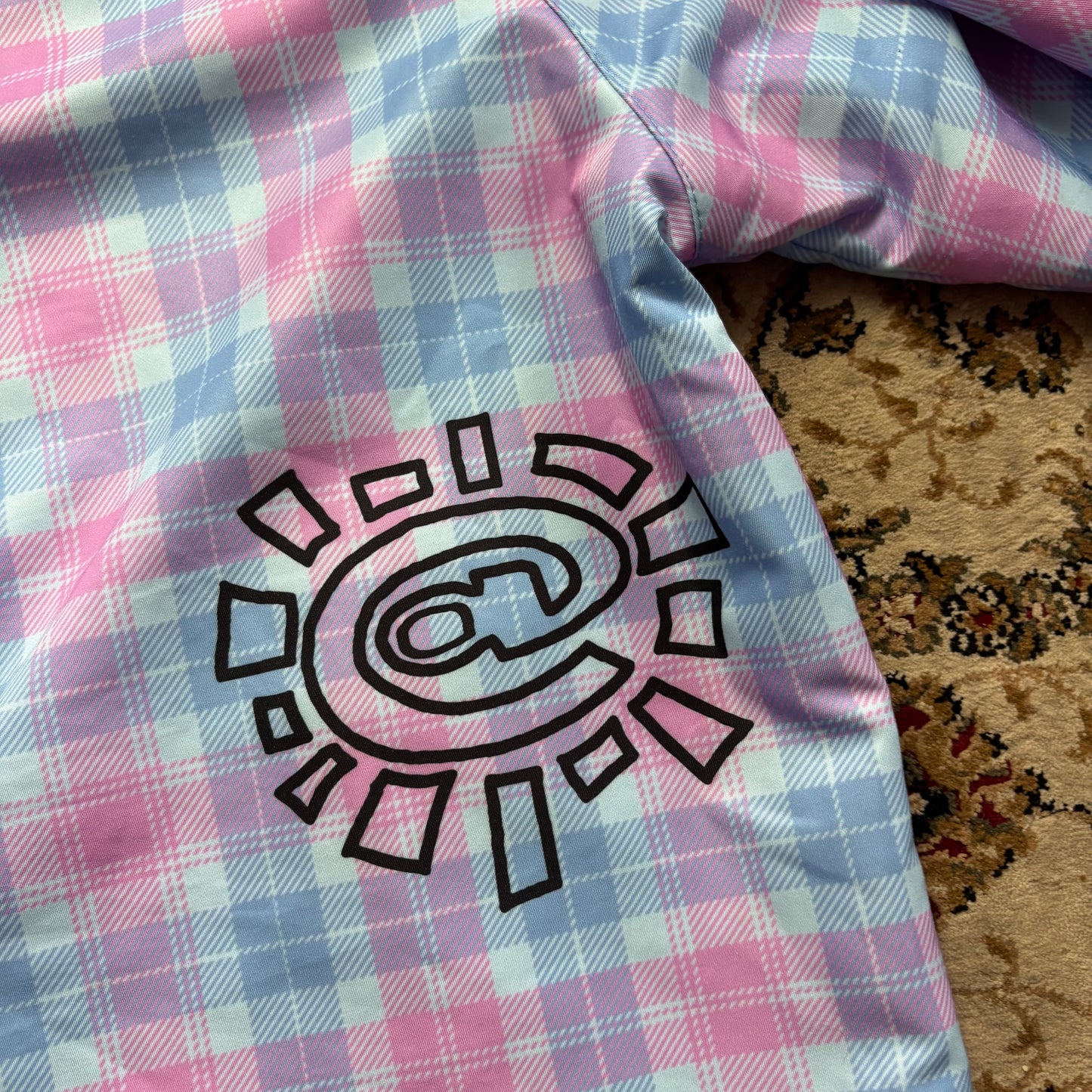 ADWYSD pink/blue check jacket (L)