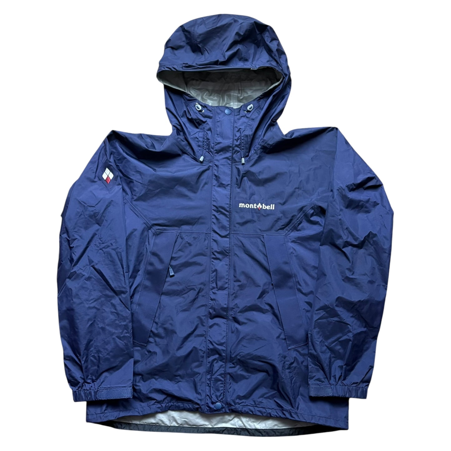 Montbell navy blue waterproof shell jacket (S)